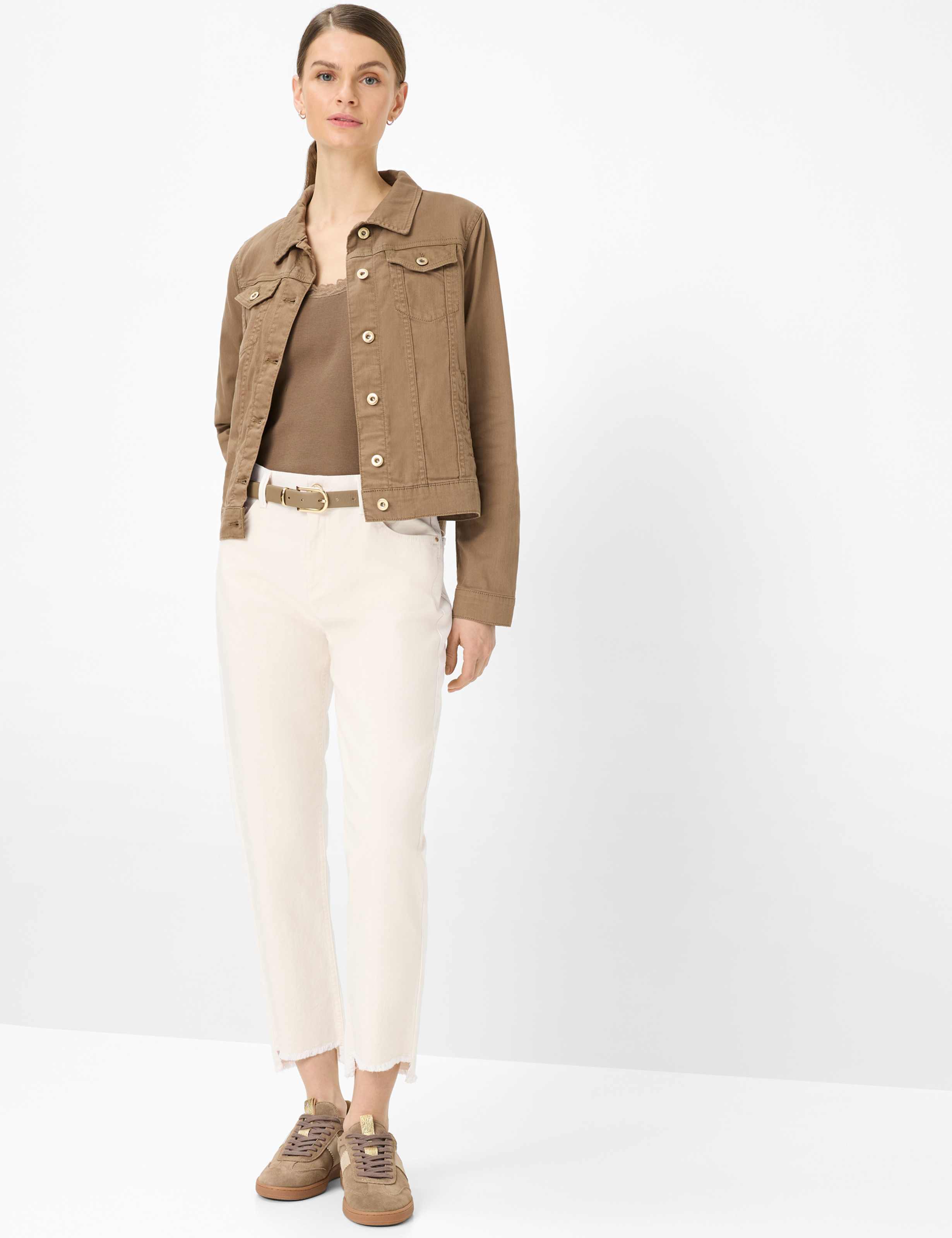 Dame Style MIAMI Denim Mørkebrun  Model Outfit