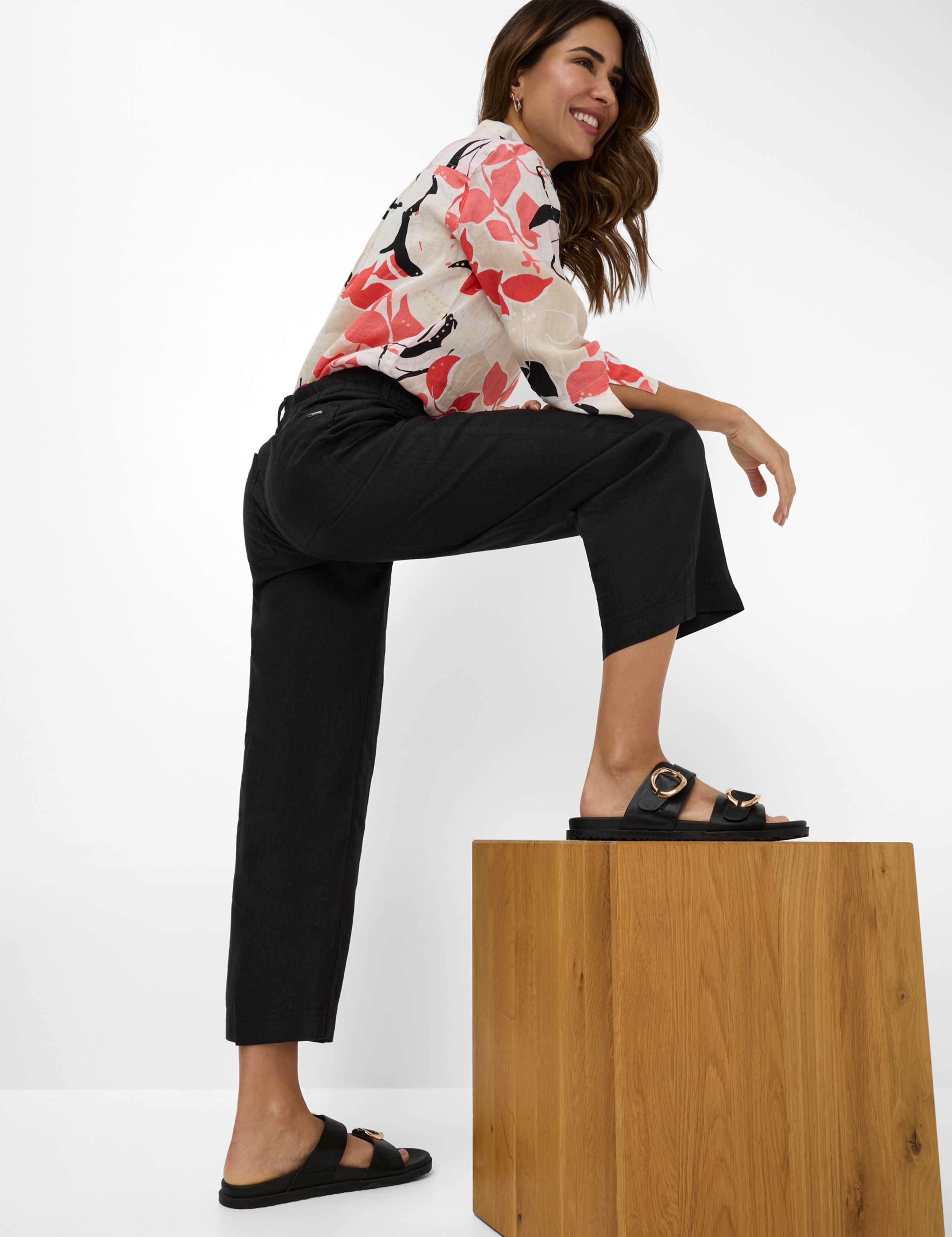 Women Style MAINE S Black Wide Leg Detail 1