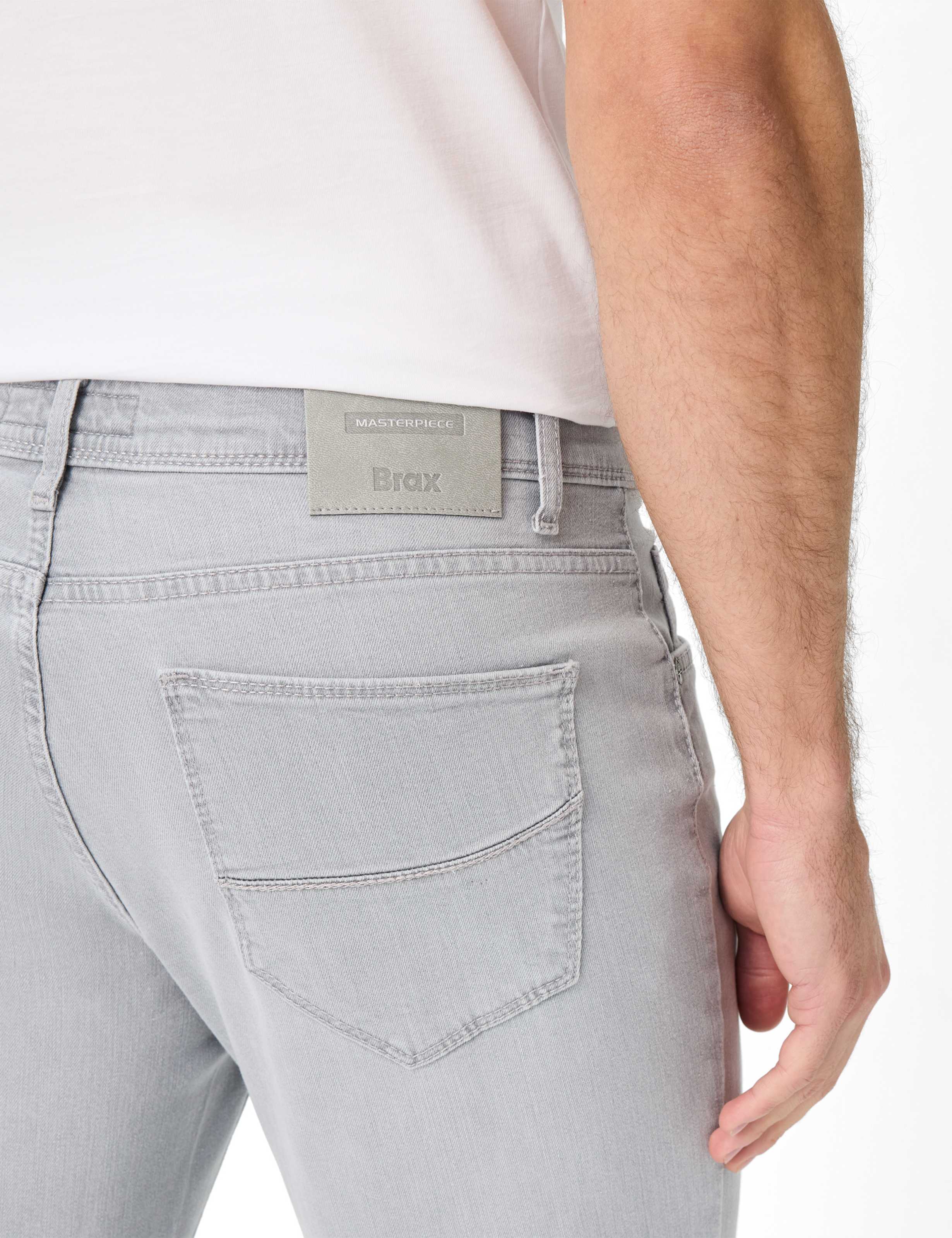Herren Style CADIZ Denim Hellgrau Straight Fit Detail 2