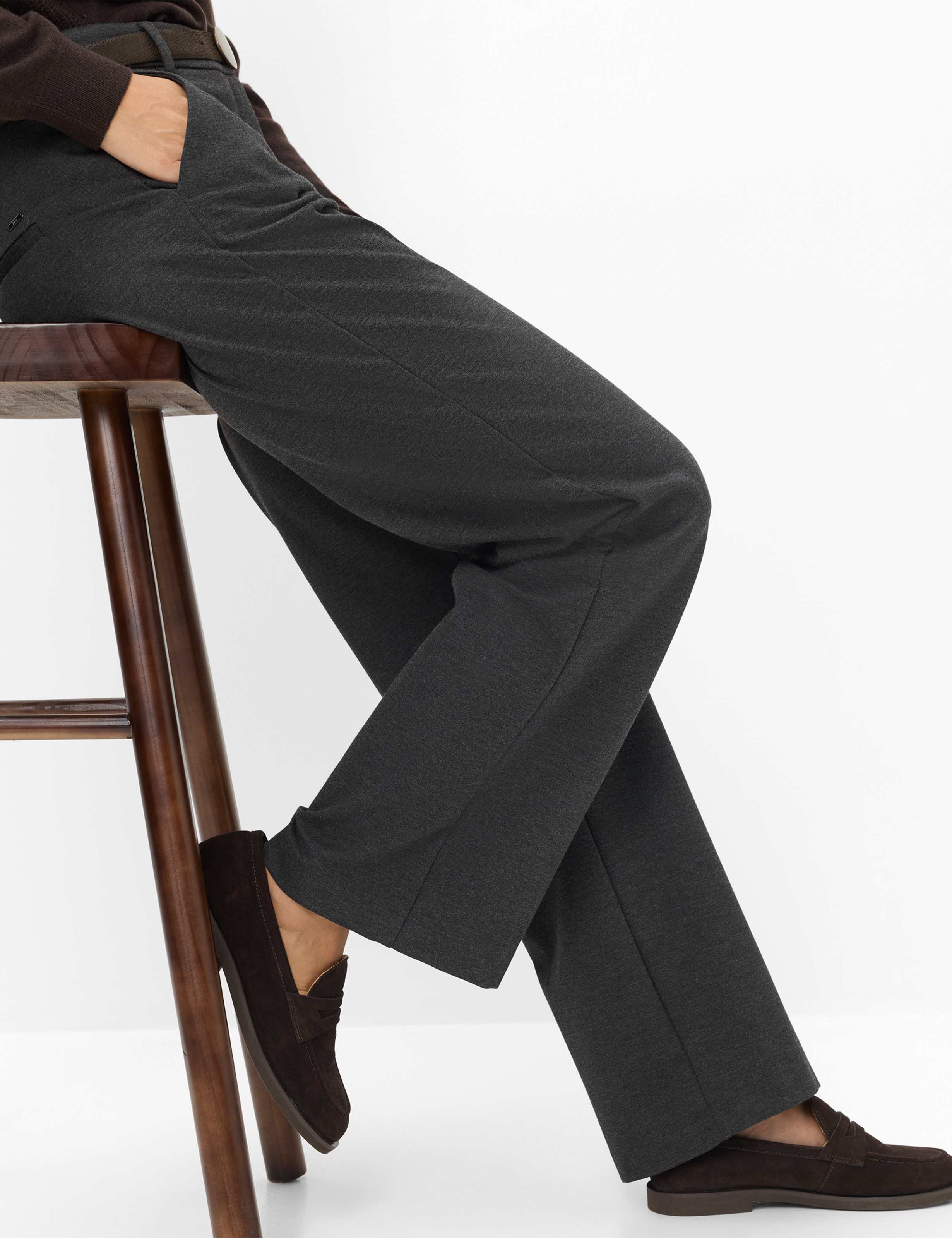 Femme Style MAINE Gris Foncé - Anthracite Wide Leg Détail 1