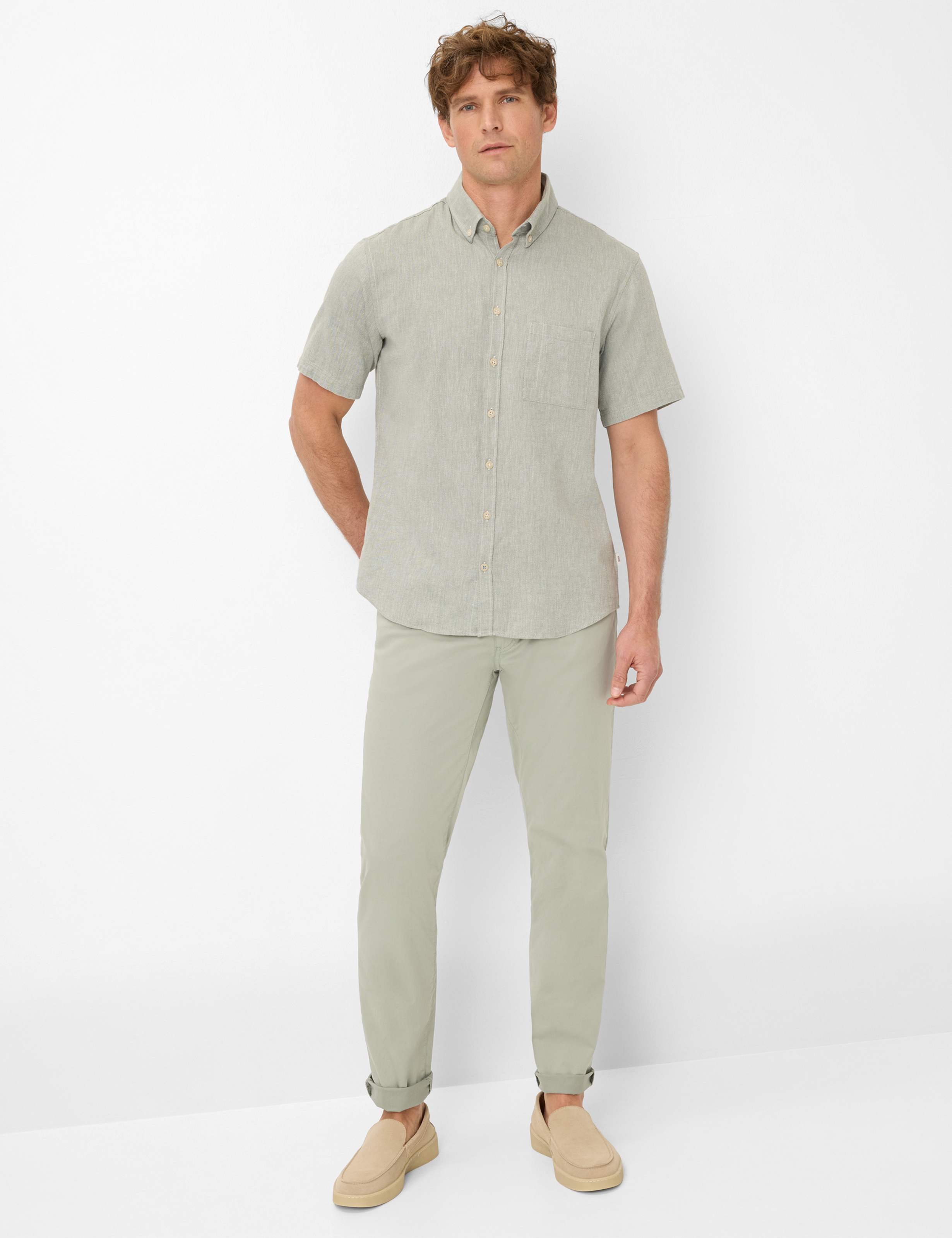 Herren Style DAN Hellgrün  Model Outfit