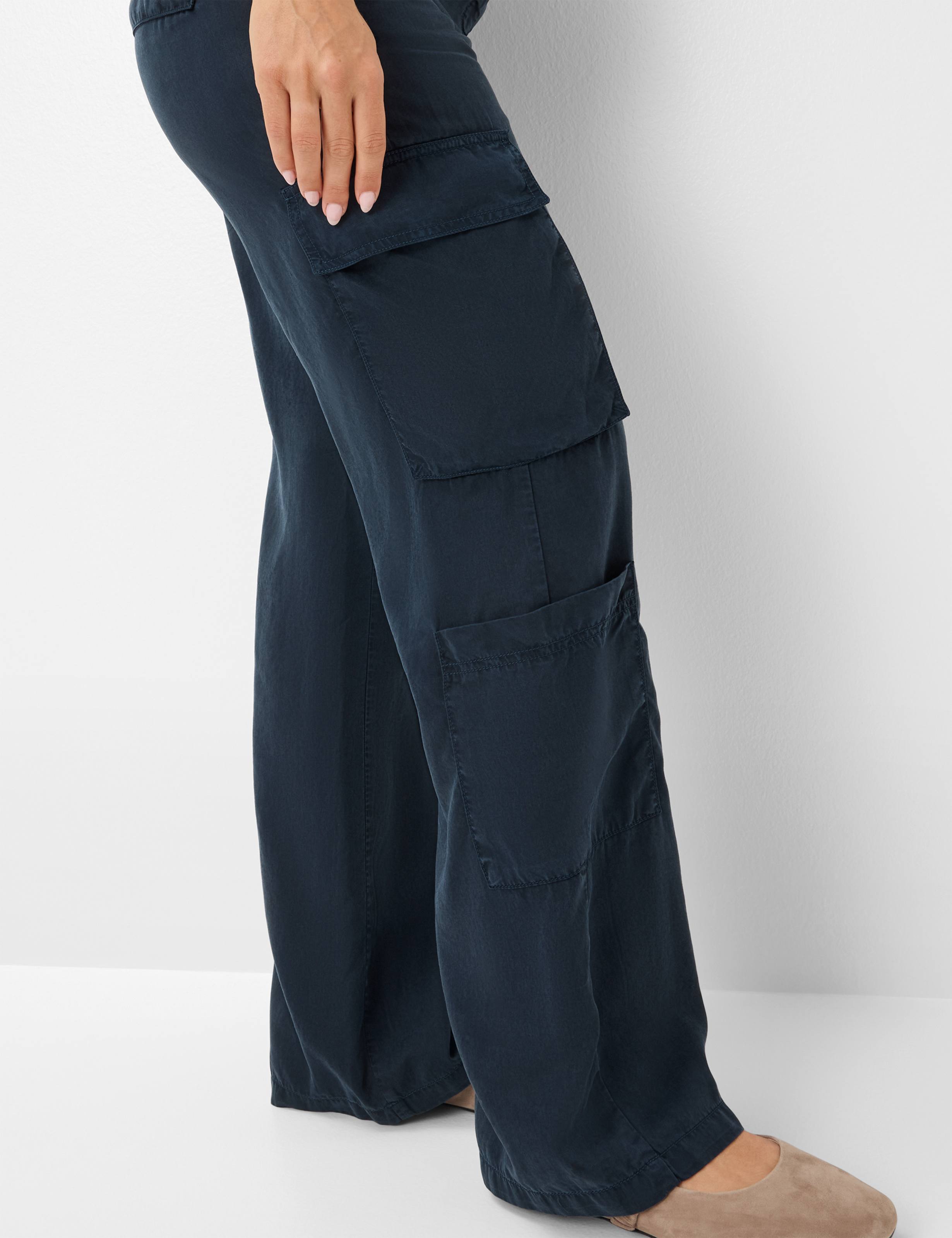 Damen Style MAINE Dunkelblau Wide Leg Detail 2