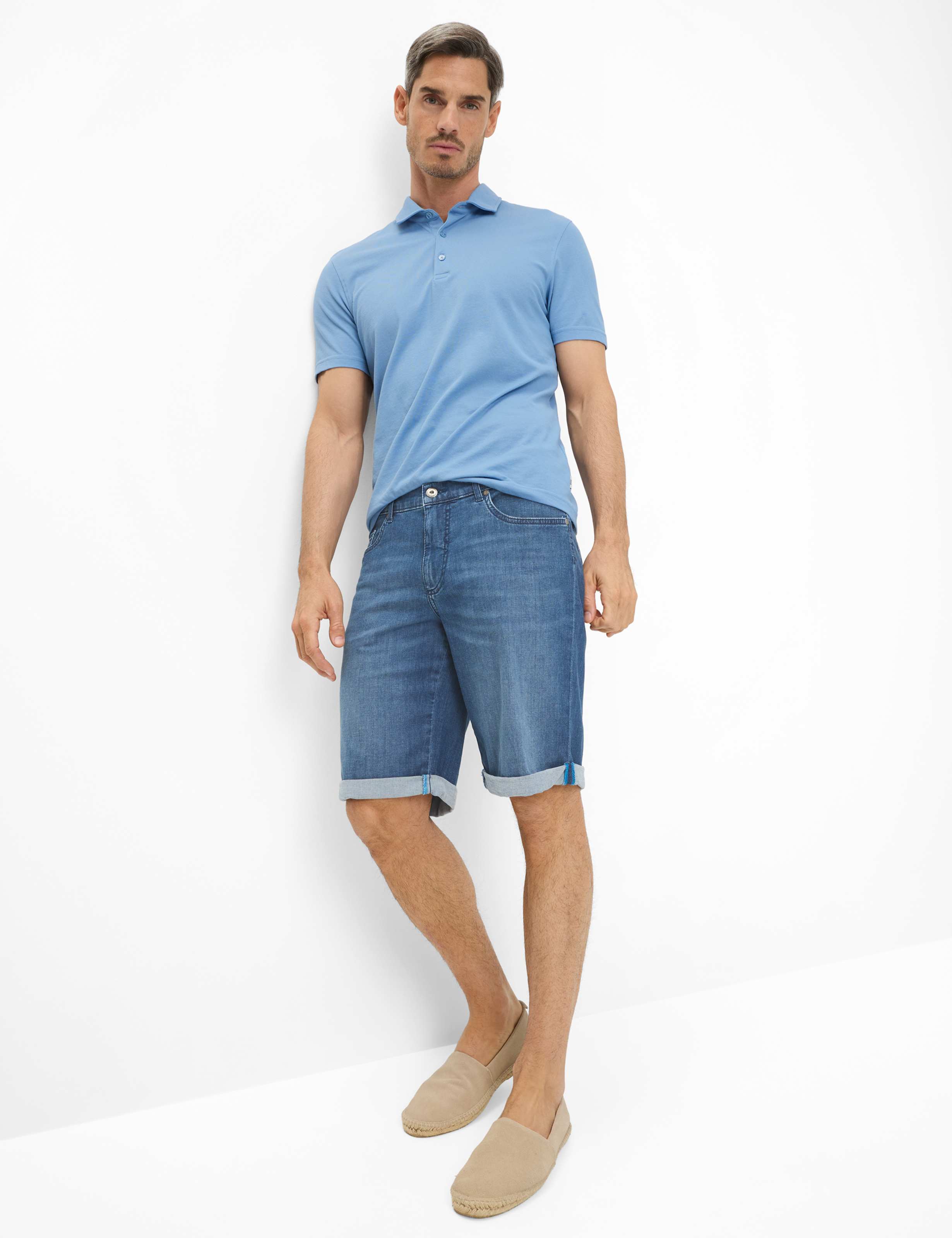 Homme Style BRAD Denim Bleu Regular Fit Tenue du mannequin