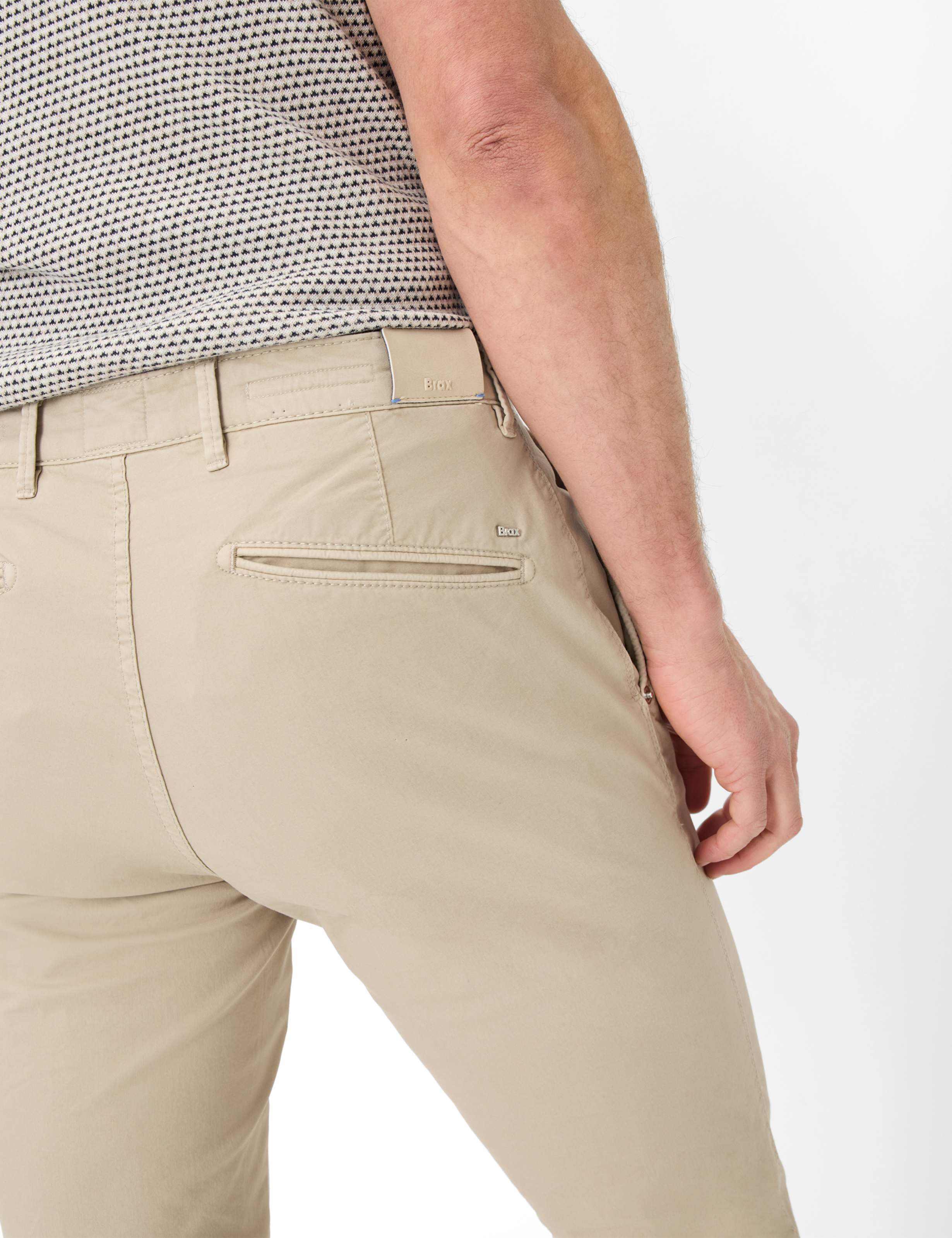 Herre Style SILVIO Beige Slim Fit Detalje 2