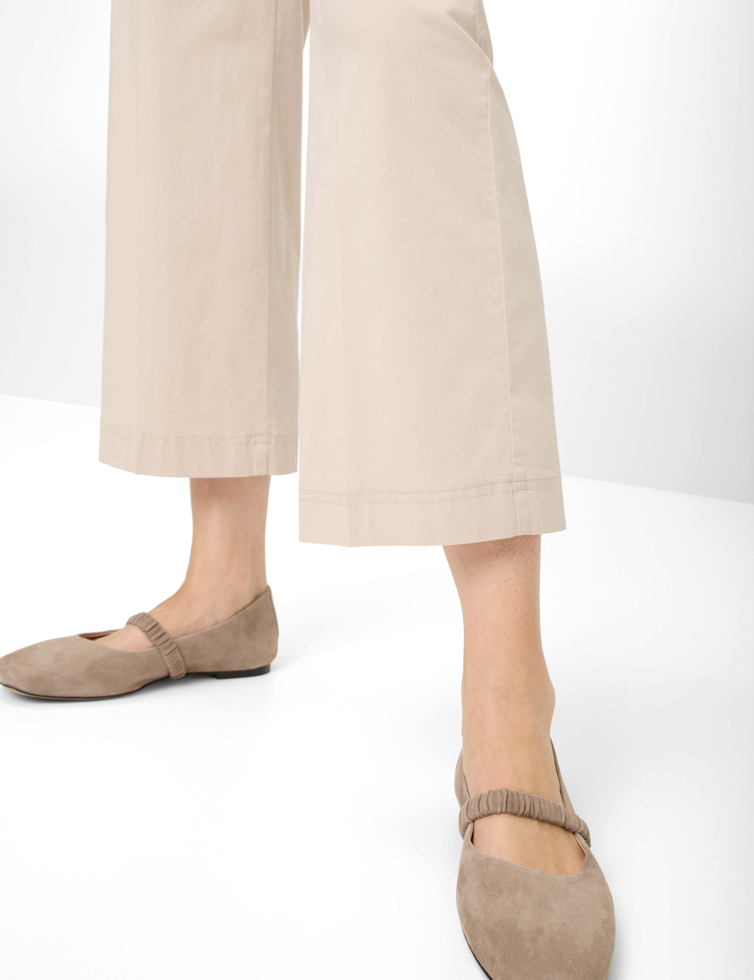 Dames Style PEGGY CULOTTE Lichtbeige Slim Fit Detail 1