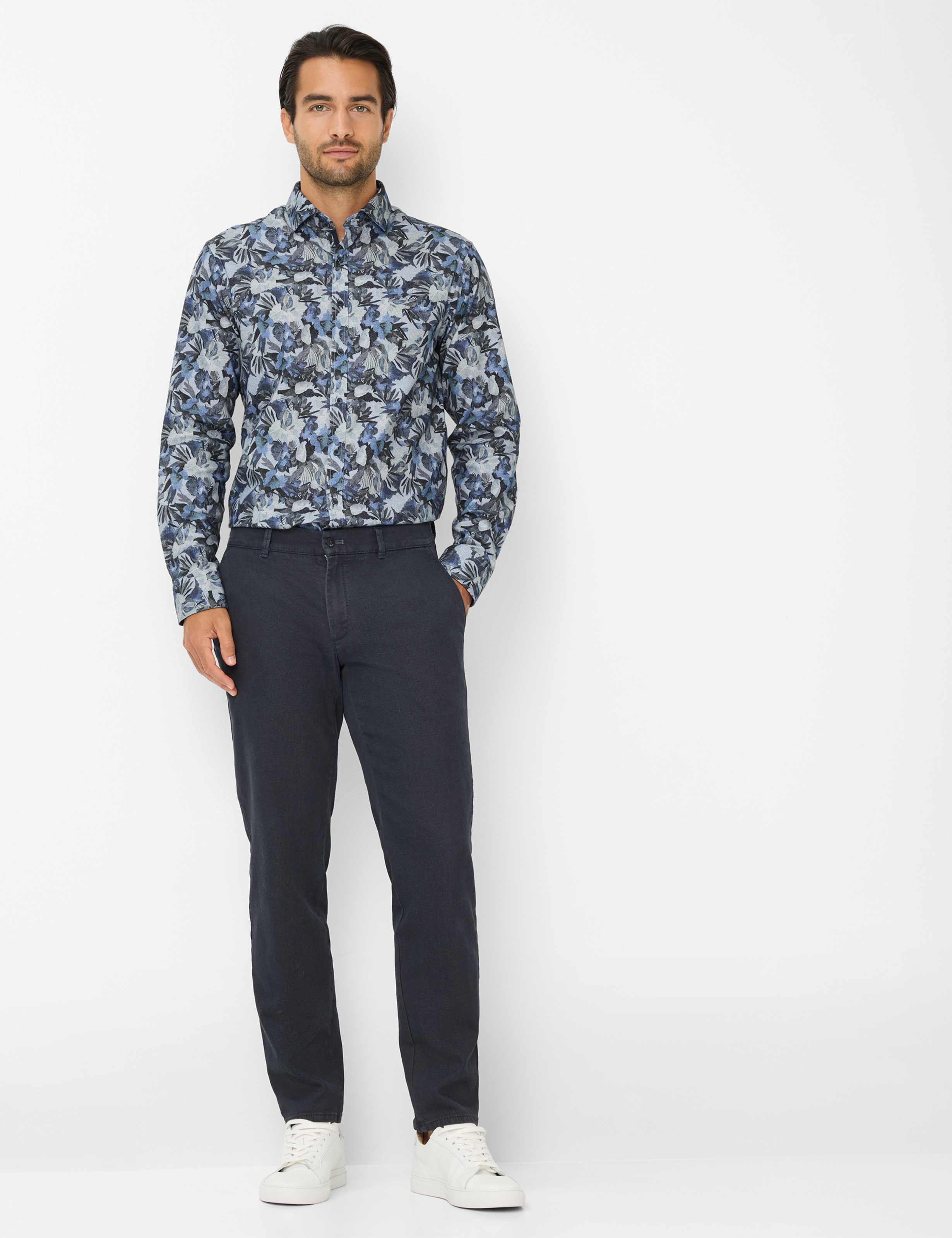 Heren Style HAROLD Blauw  Model outfit