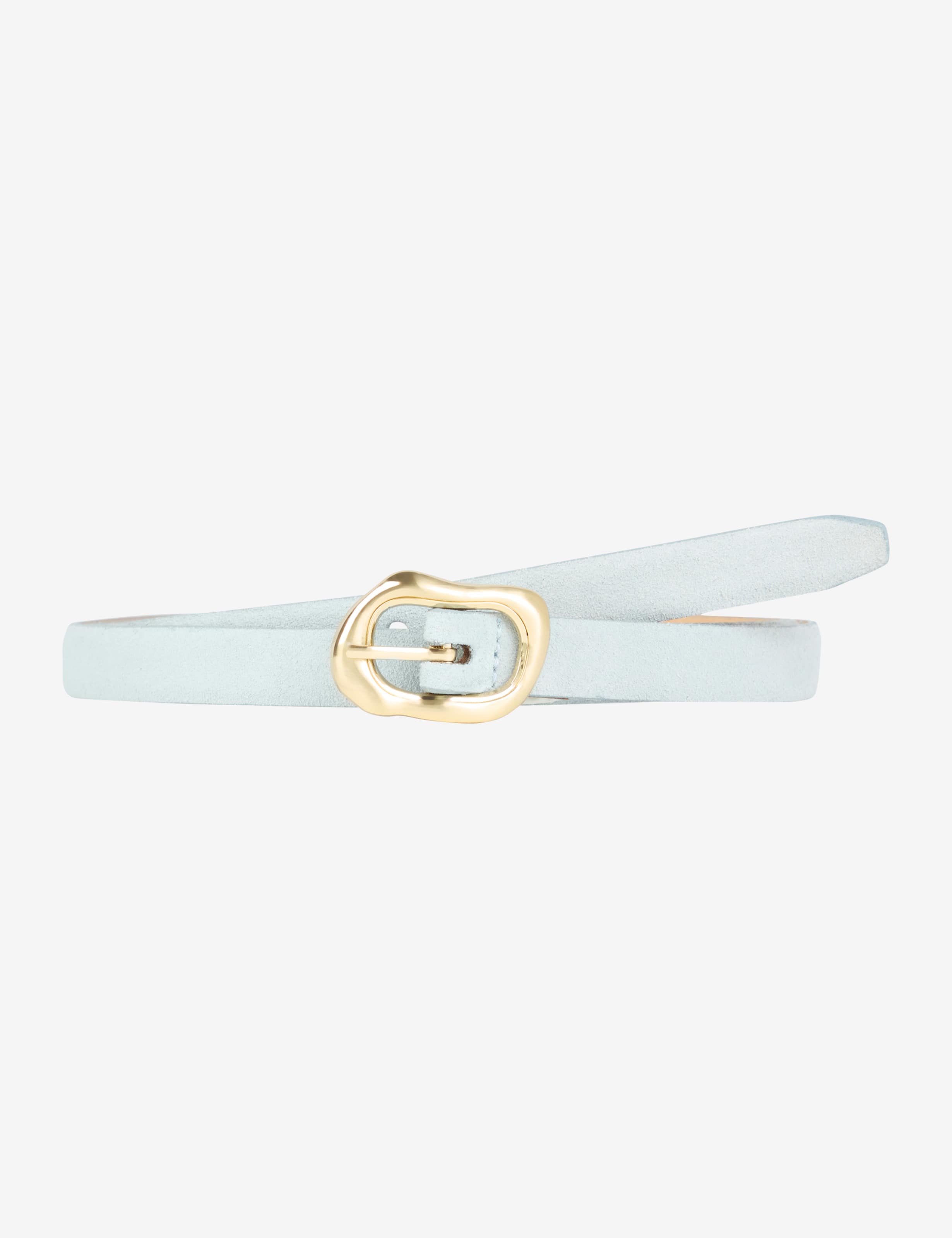BRAX DOB Cintura Donna In Pelle Scamosciata Con Effetto Metallico, Sottile E Moderna, Accessorio Elegante
