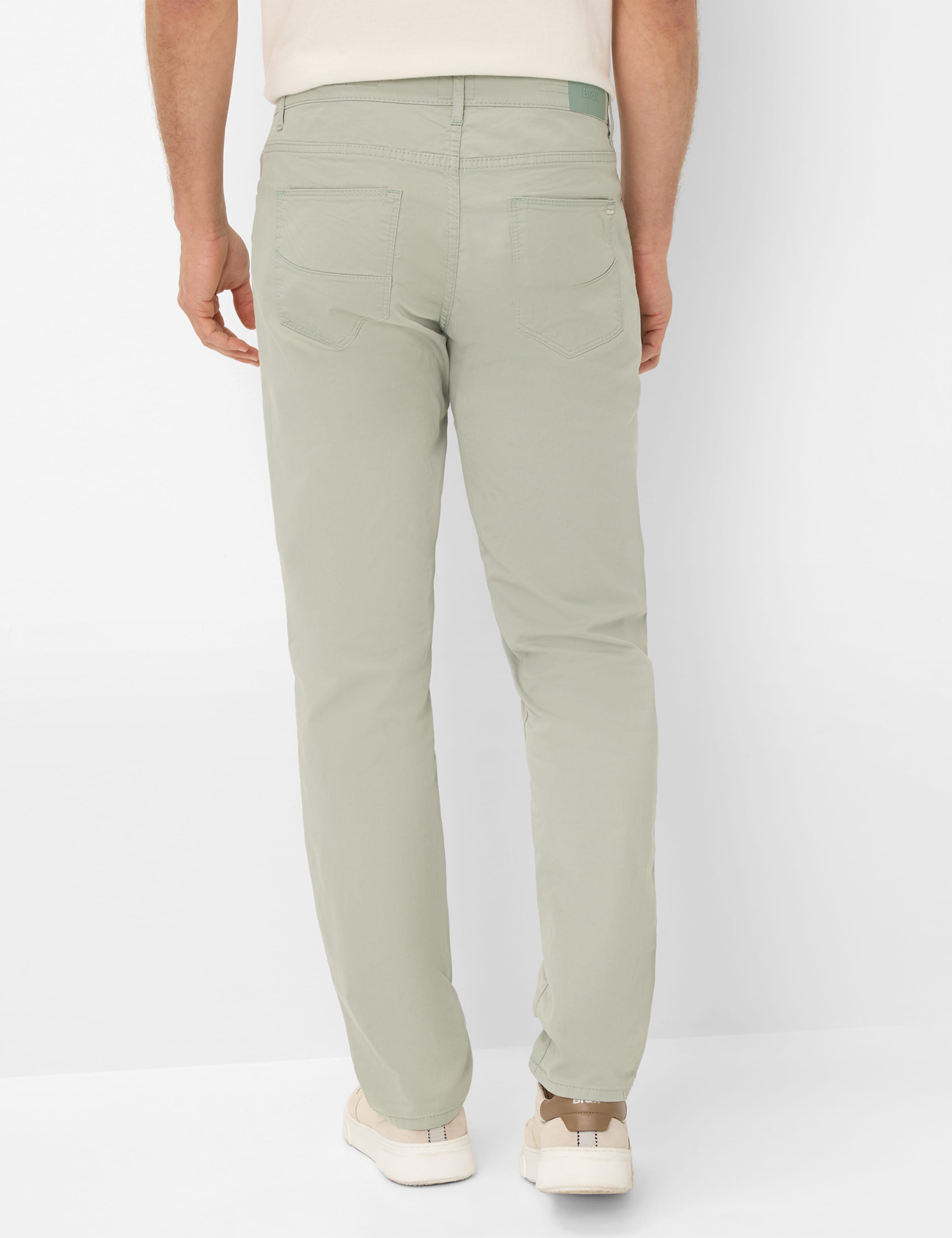 Men Style CADIZ Light Green Straight Fit Model back