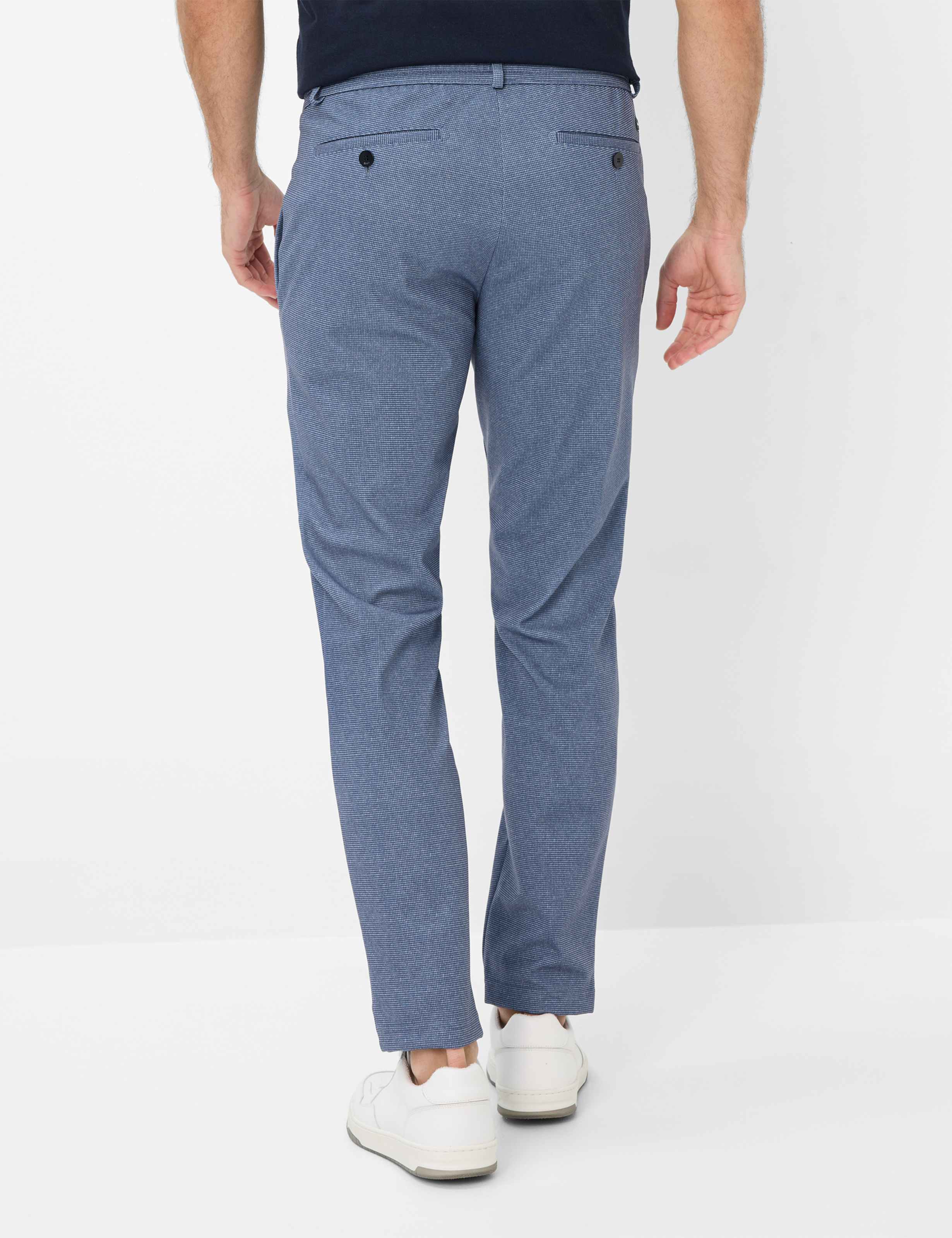 Heren Style PHIL Blauw Relaxed Fit Model achterkant