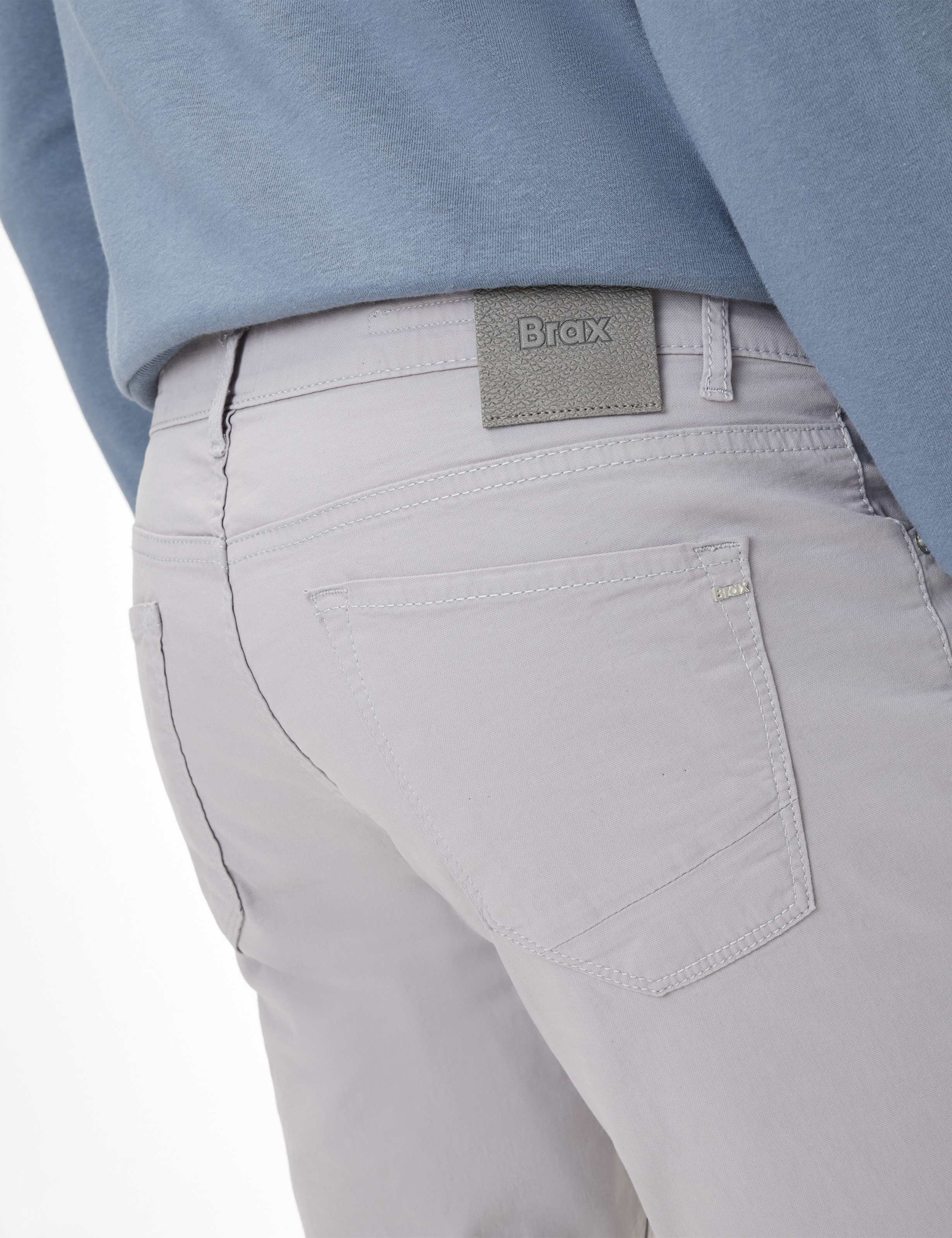 Heren Style CHUCK Mediumgrijs Modern Fit Detail 2