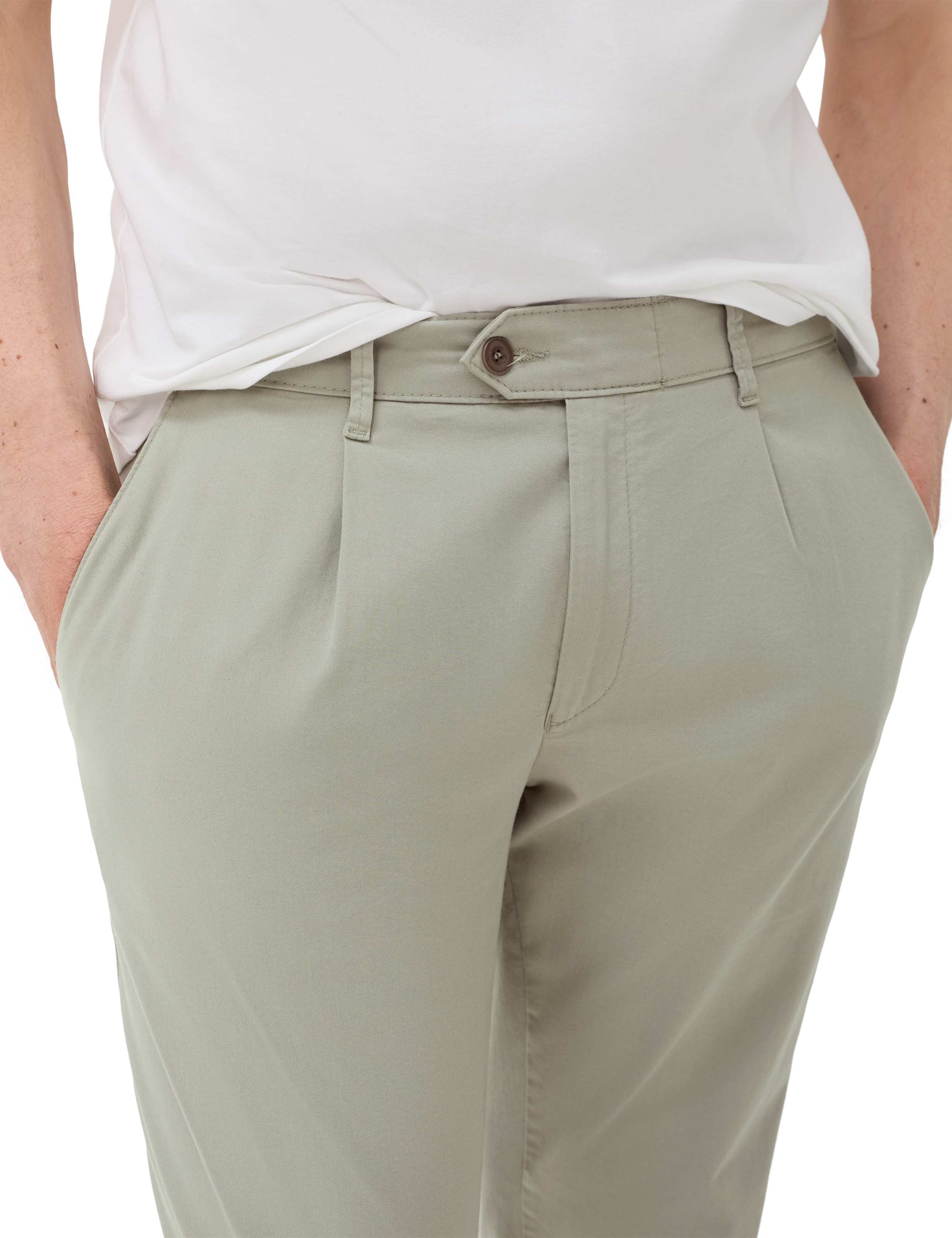 Homme Style LUIS Vert - Khaki Regular Fit Détail 2