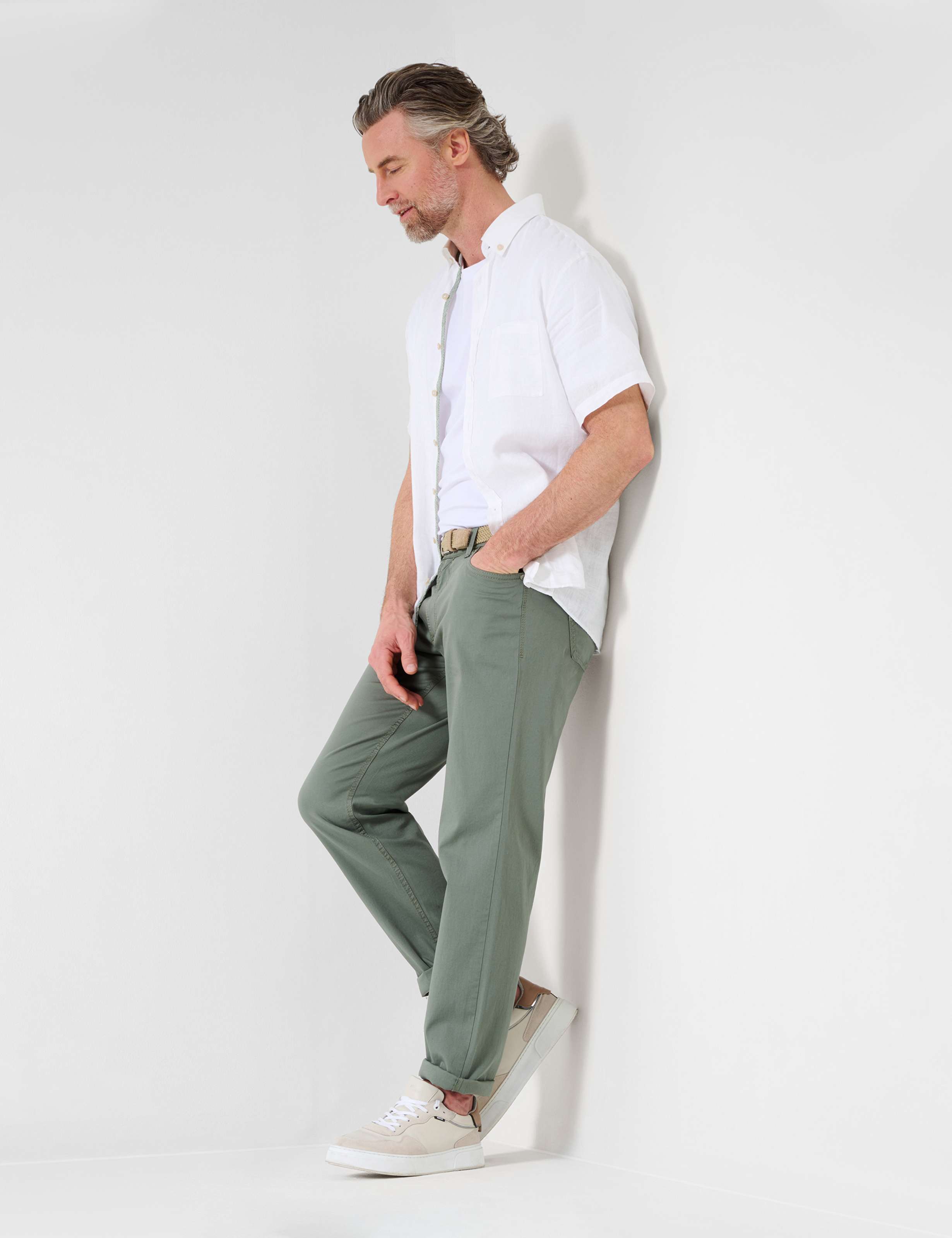 Men Style LUKE Green Regular Fit Model Outfit