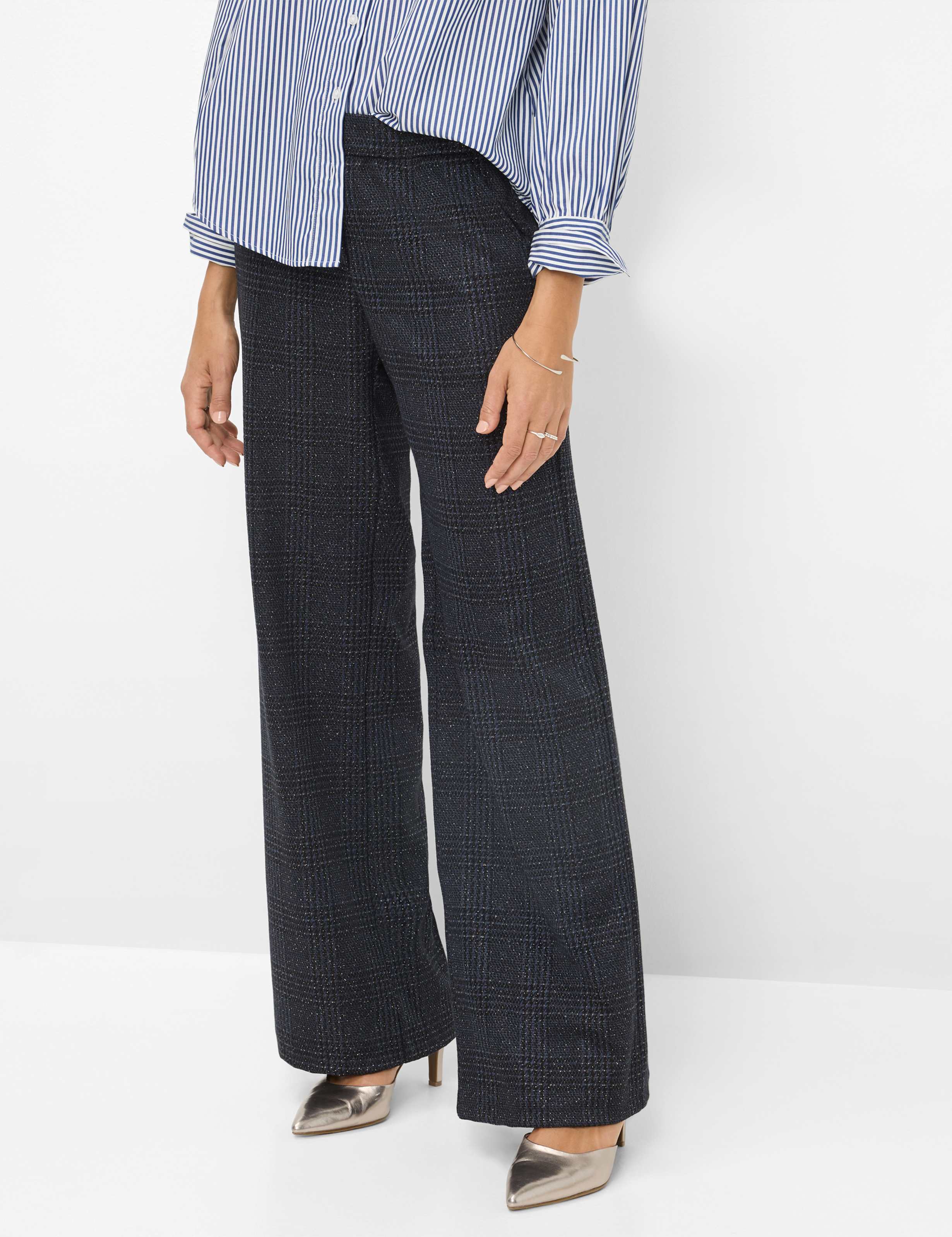 Thumbnail - Brax Damen Palazzohose Style MAINE MIDNIGHT BLUE, dunkelblau, Gr. 46K