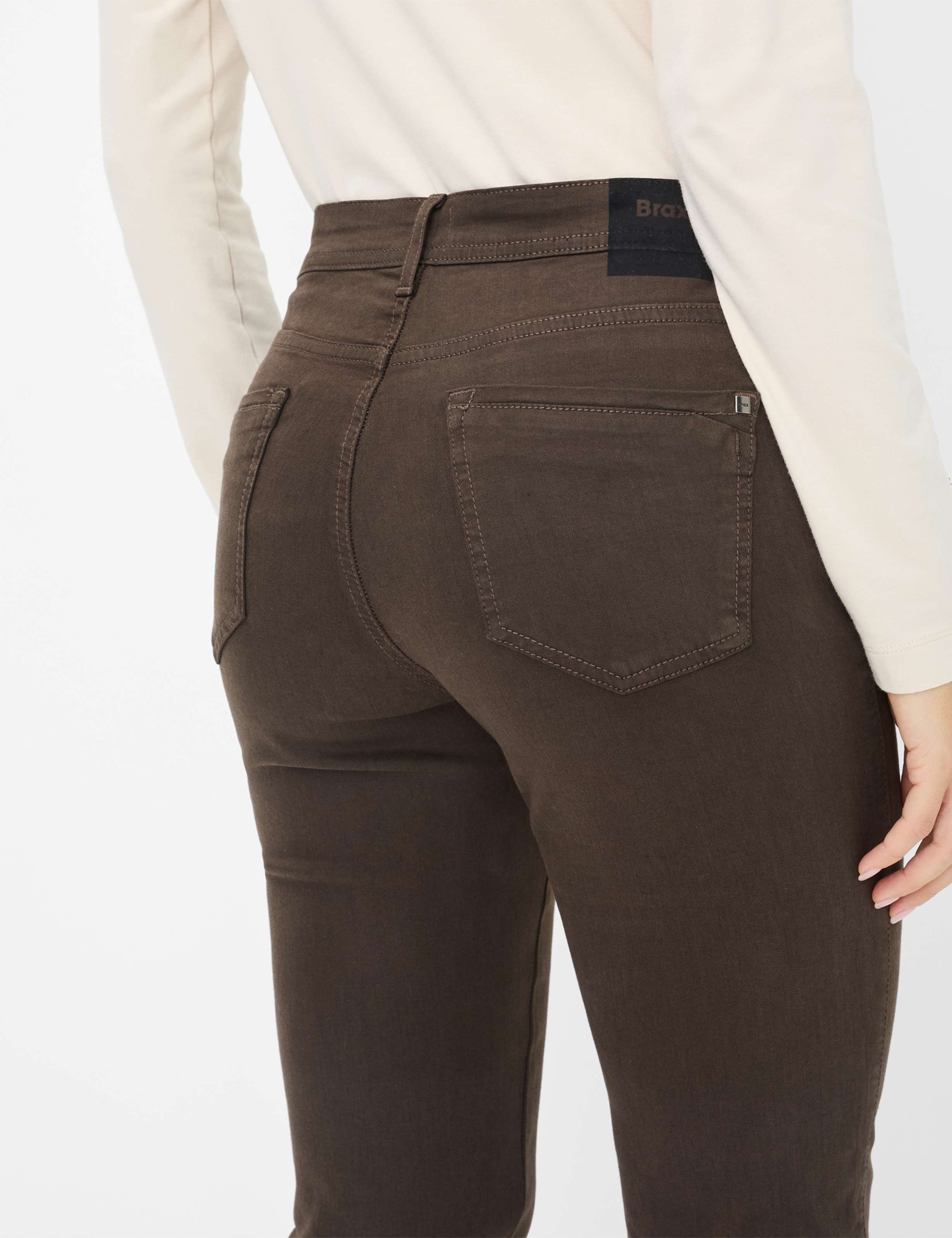 Damen Style MARY Denim Dunkelbraun Regular Fit Detail 2
