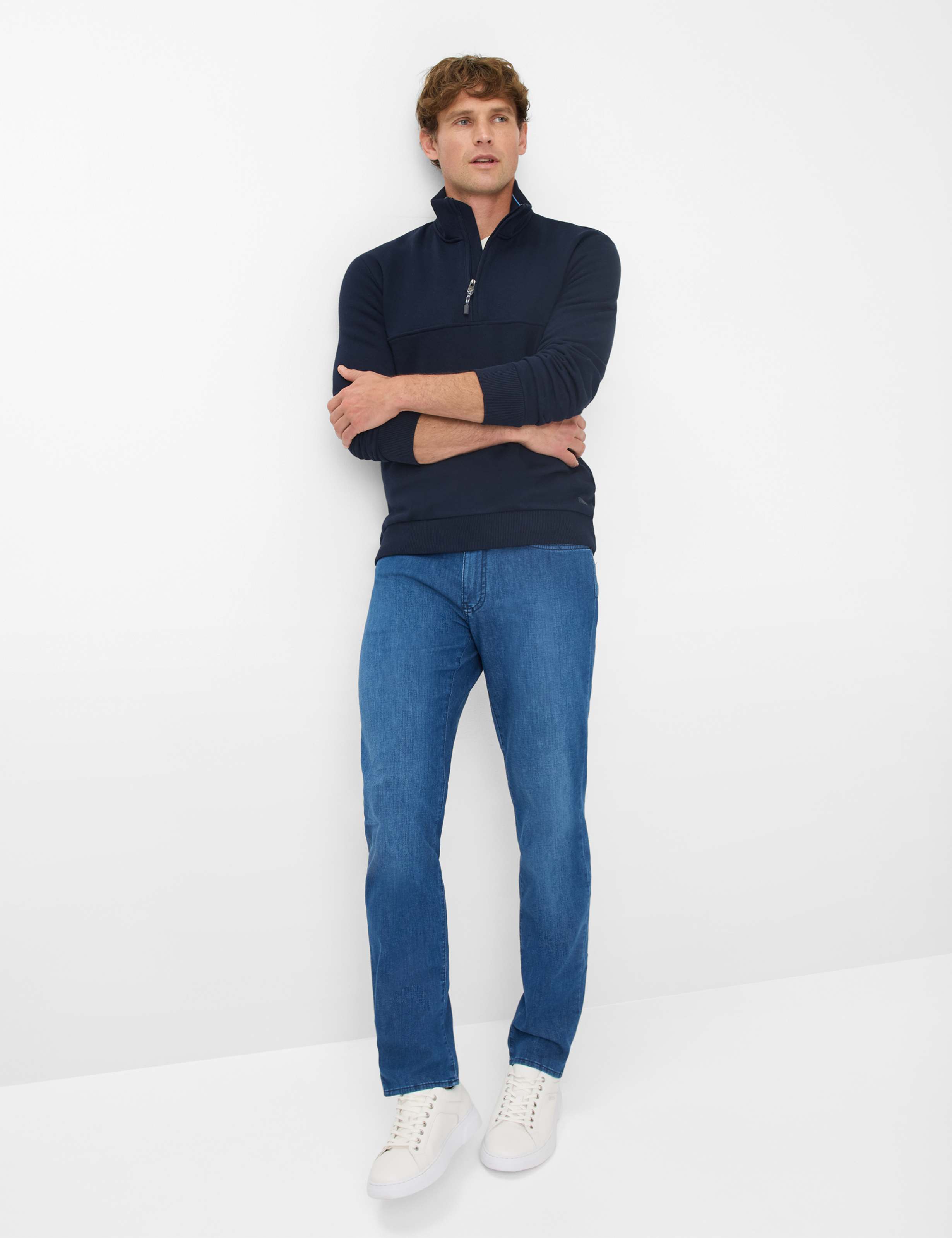 Men Style SION Dark Blue  Model Outfit