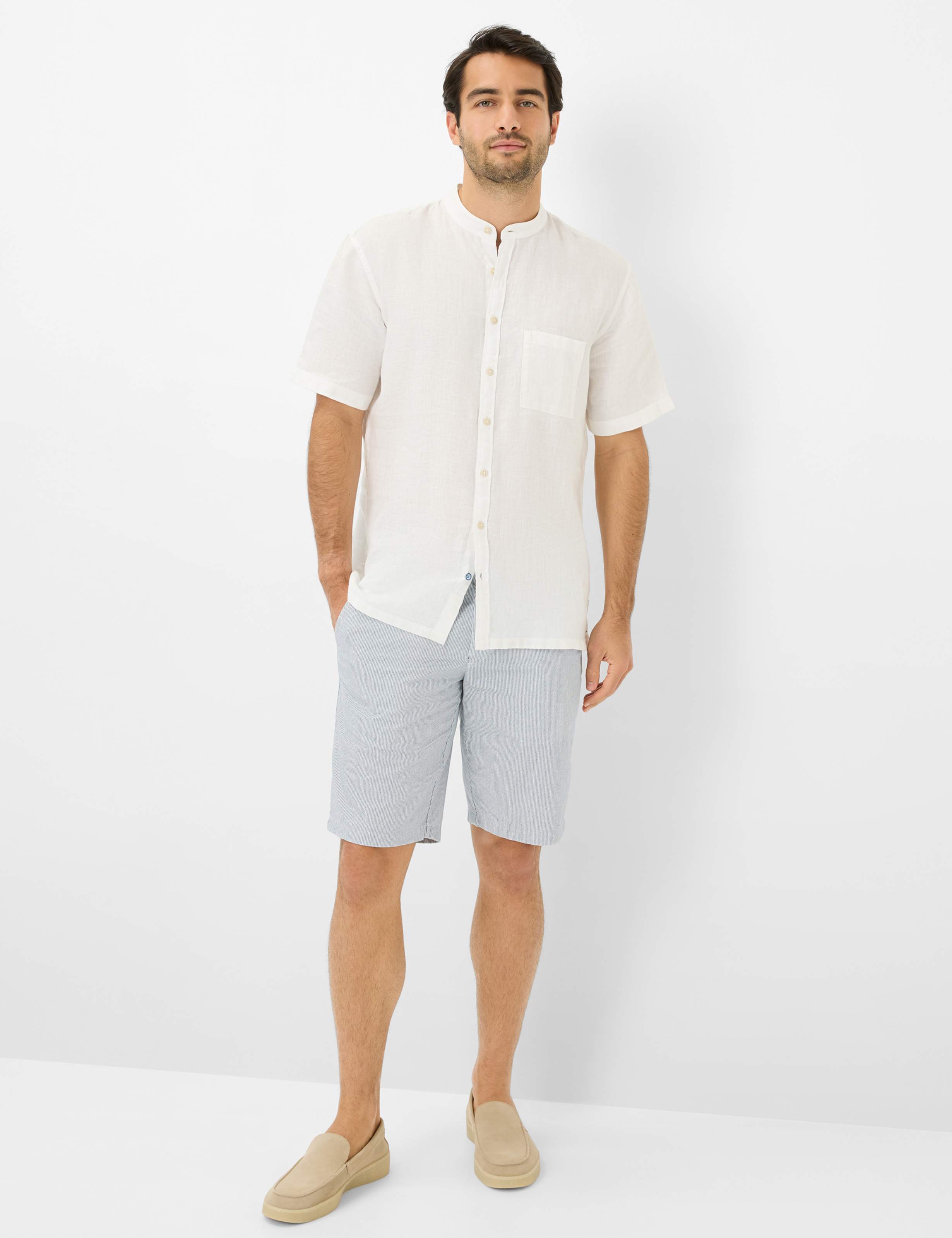 Homme Style BOZEN Bleu Regular Fit Tenue du mannequin