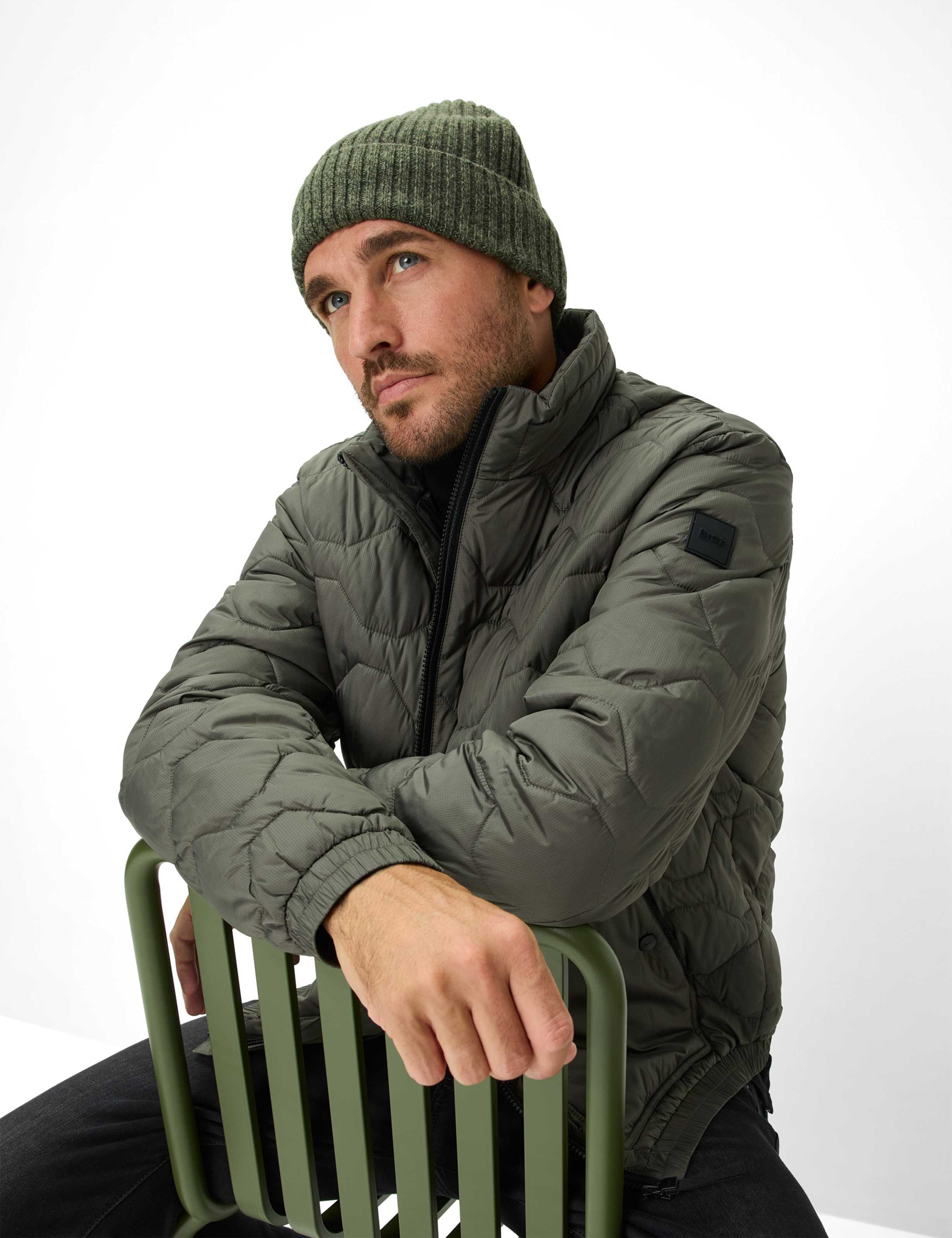 Herre Style COMO Grøn - Olive  Detalje 1