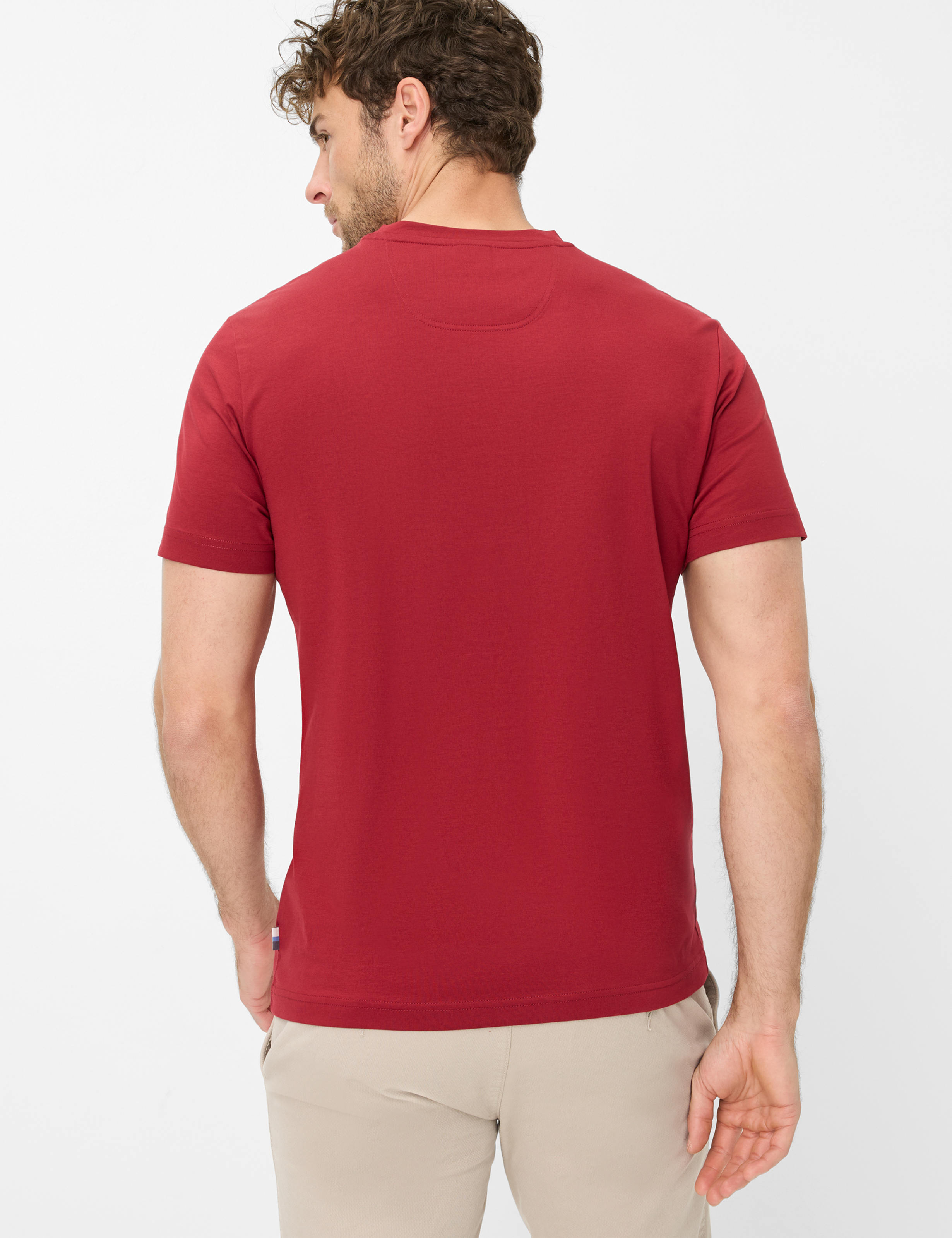 Thumbnail - Brax Herren Shirt Style TED red wine, dunkelrot, Gr. L