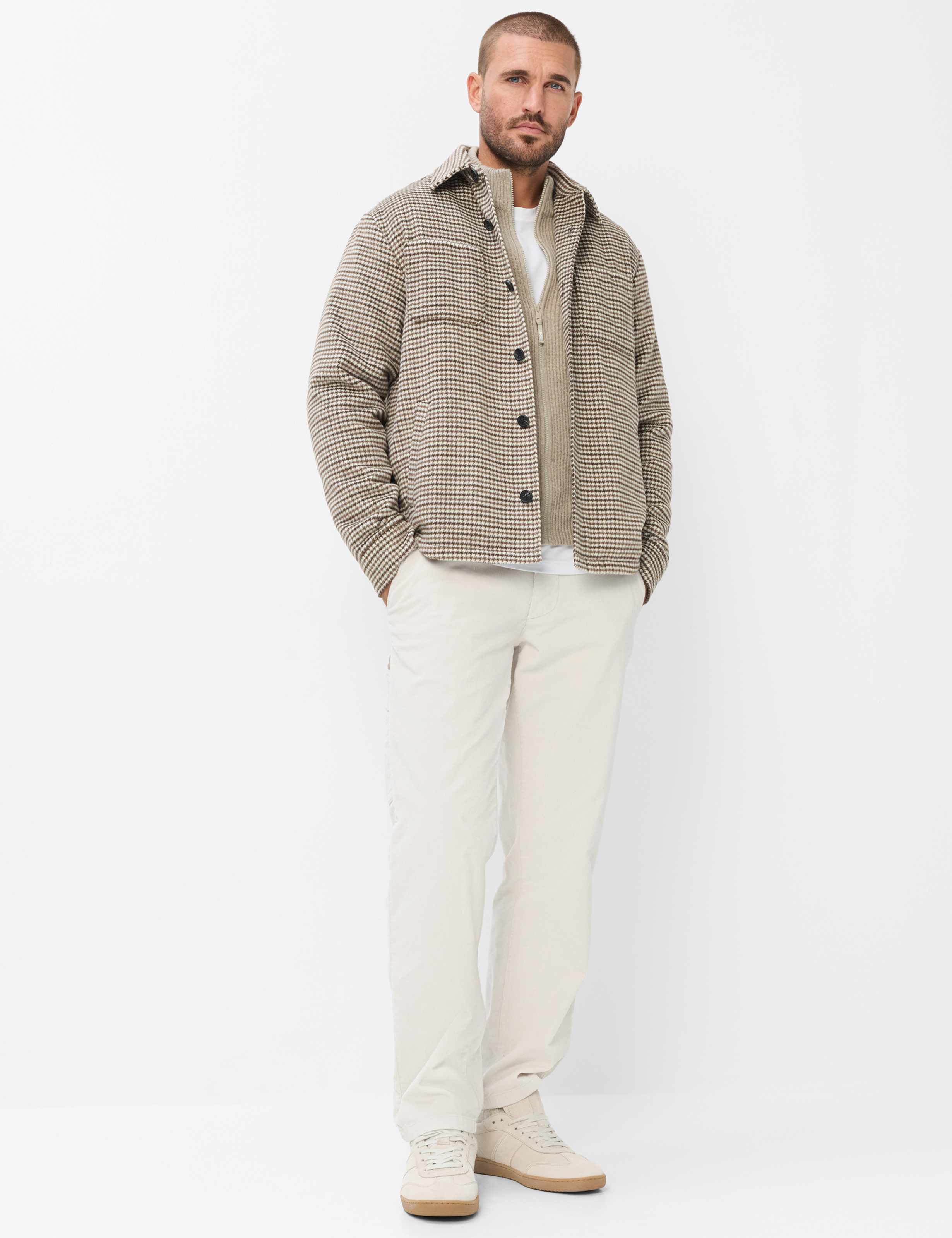 Herren Style DEXTER Dunkelbraun  Model Outfit