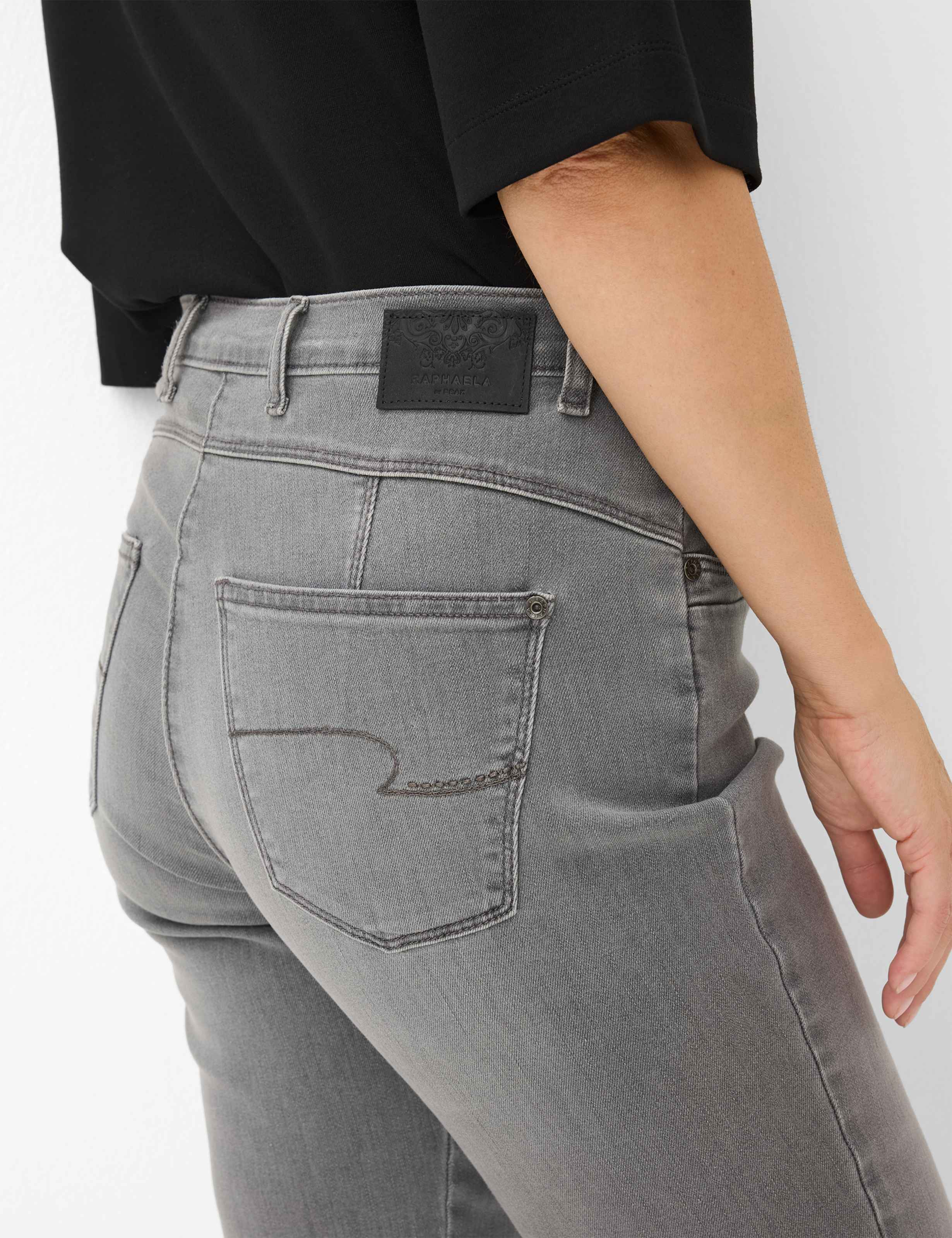Damen Style CAREN NEW Denim Grau Comfort Plus Fit Detail 2