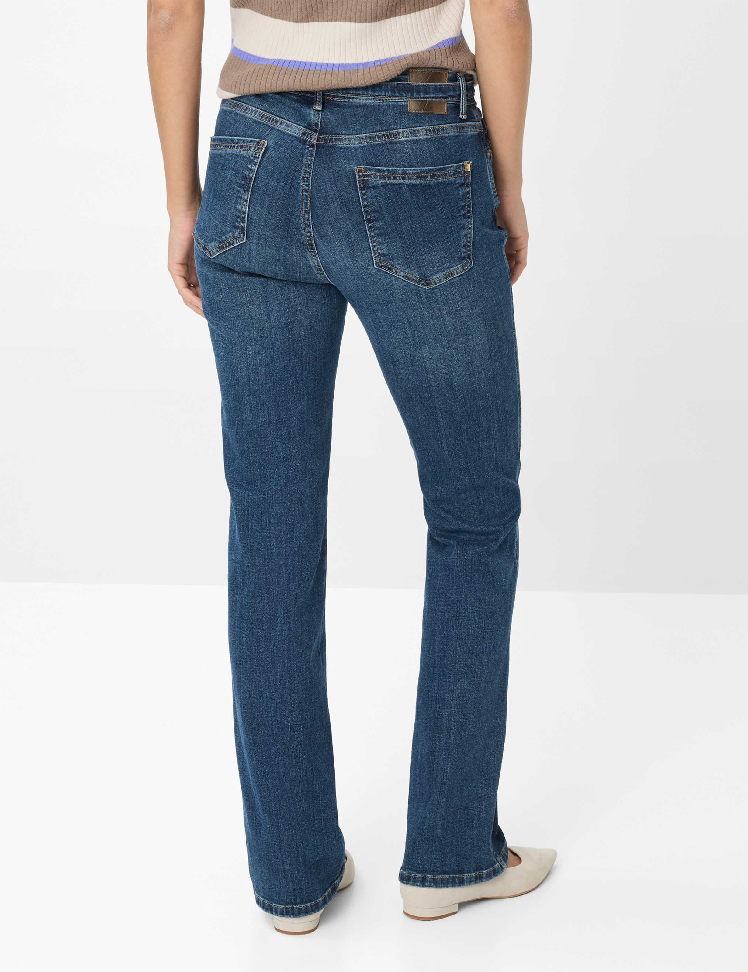 Damen Style MARY Denim Blau Regular Fit Model Rueck