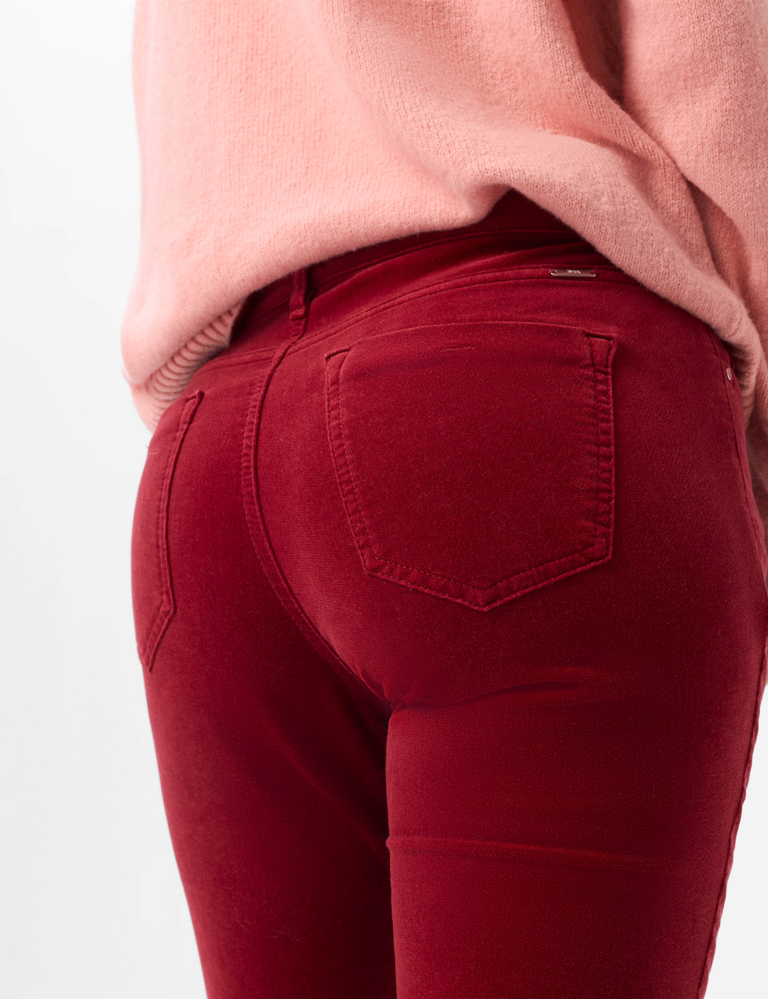 Femme Style MARY Rouge Foncé Regular Fit Détail 2
