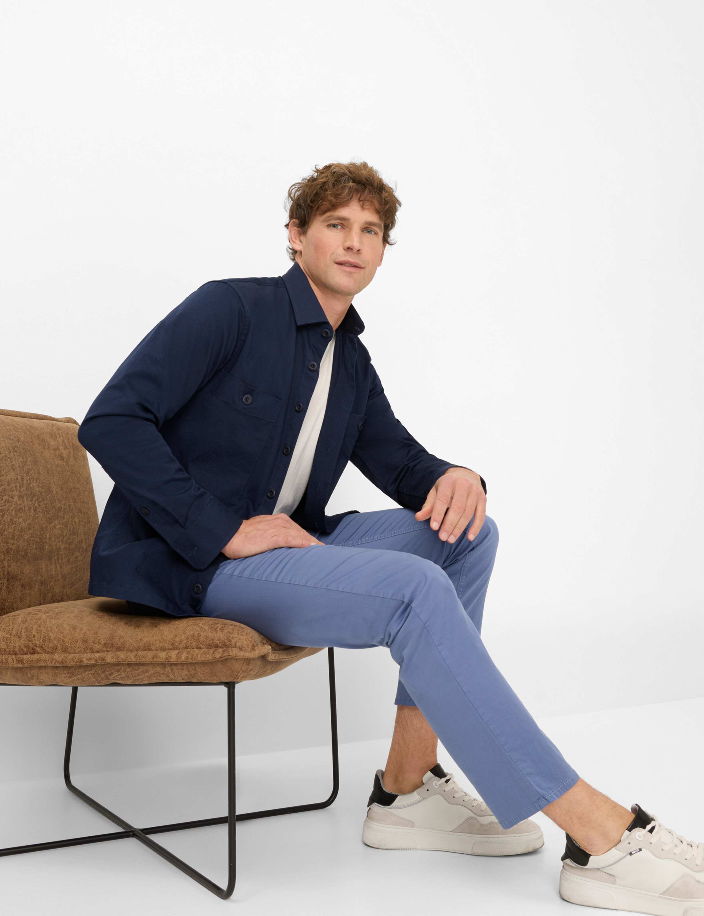 Herren Style COOPER Blau Regular Fit Detail 1