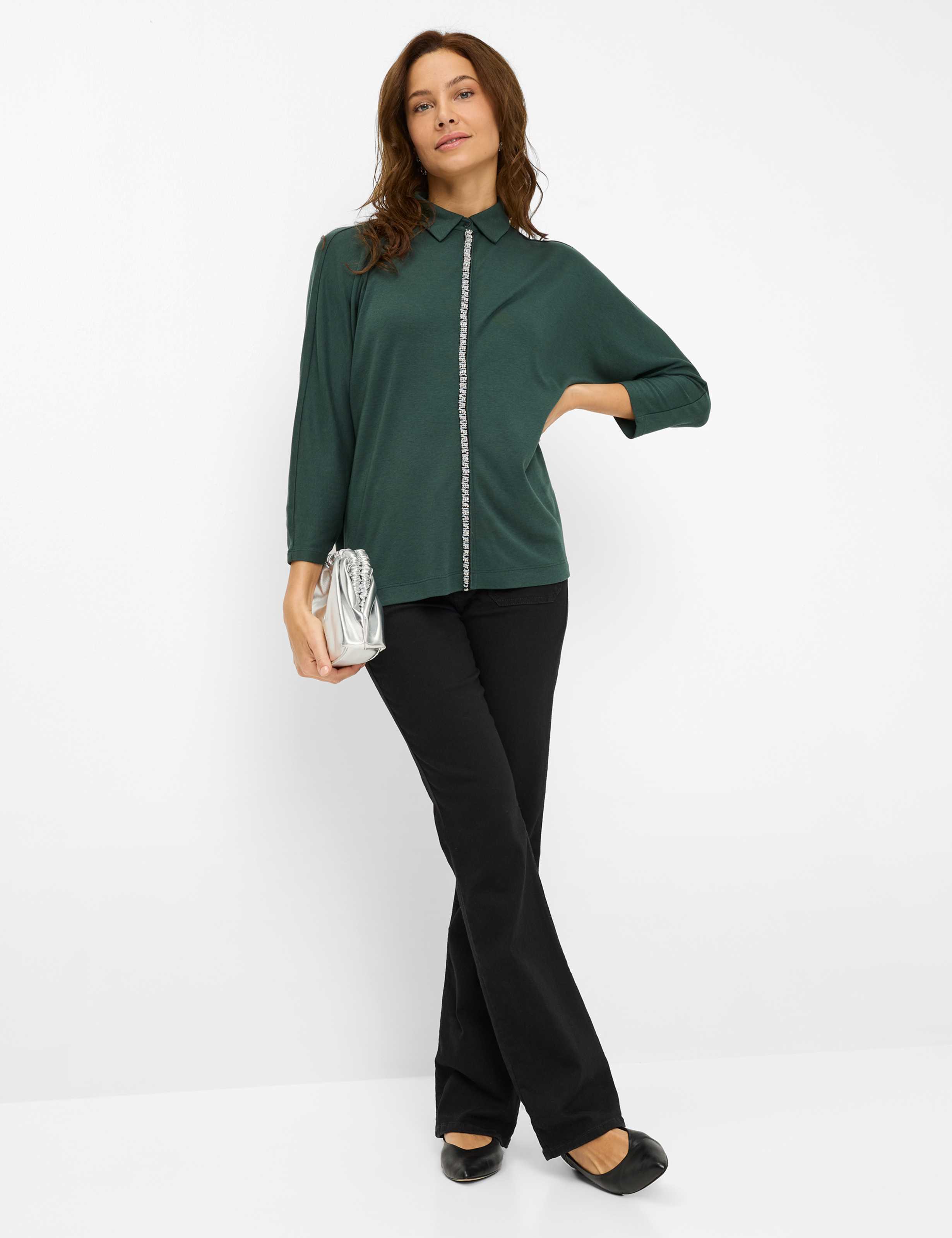 Dames Style CELIA M Donkergroen  Model outfit