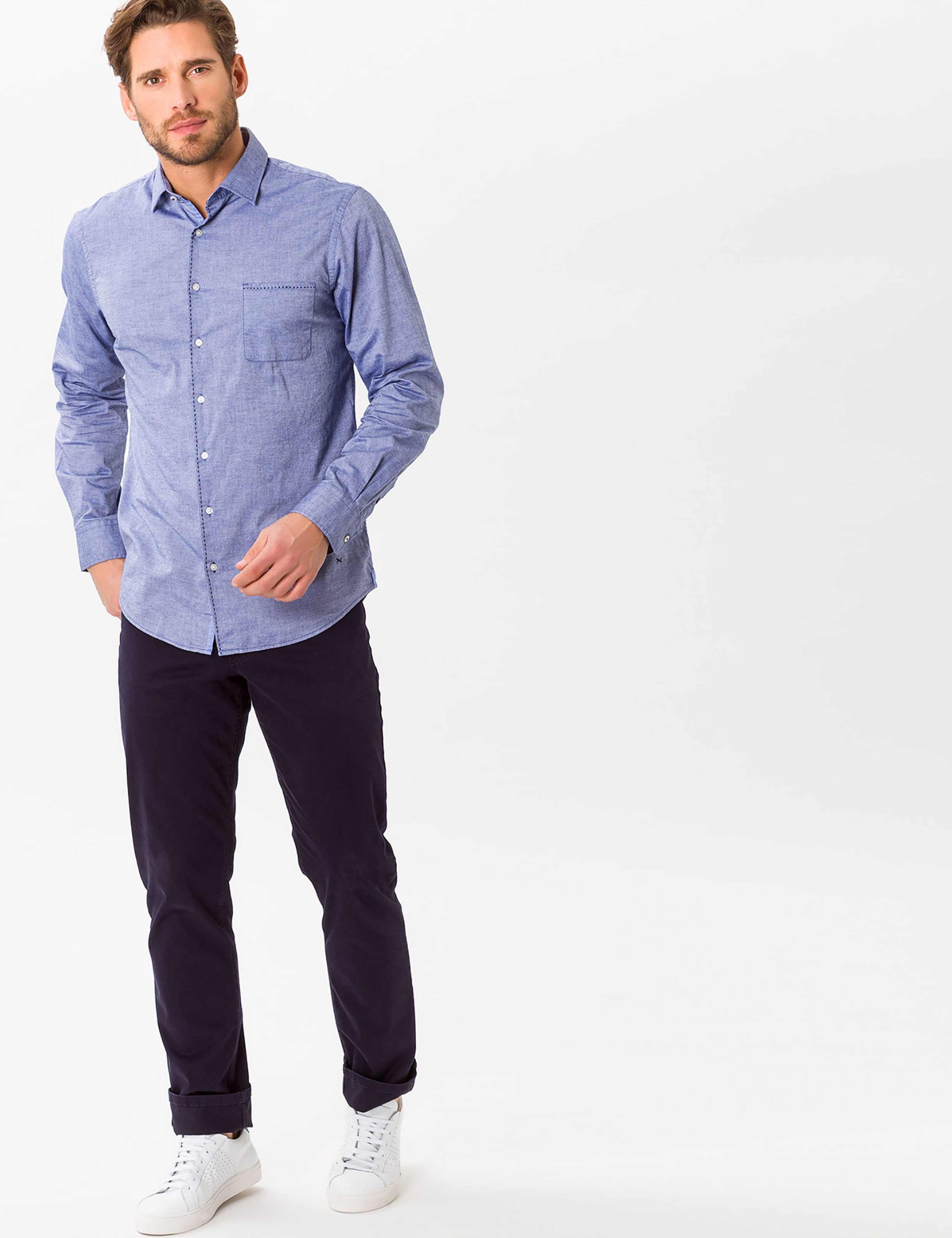 Men Style COOPER FANCY Dark Blue Regular Fit Model Outfit