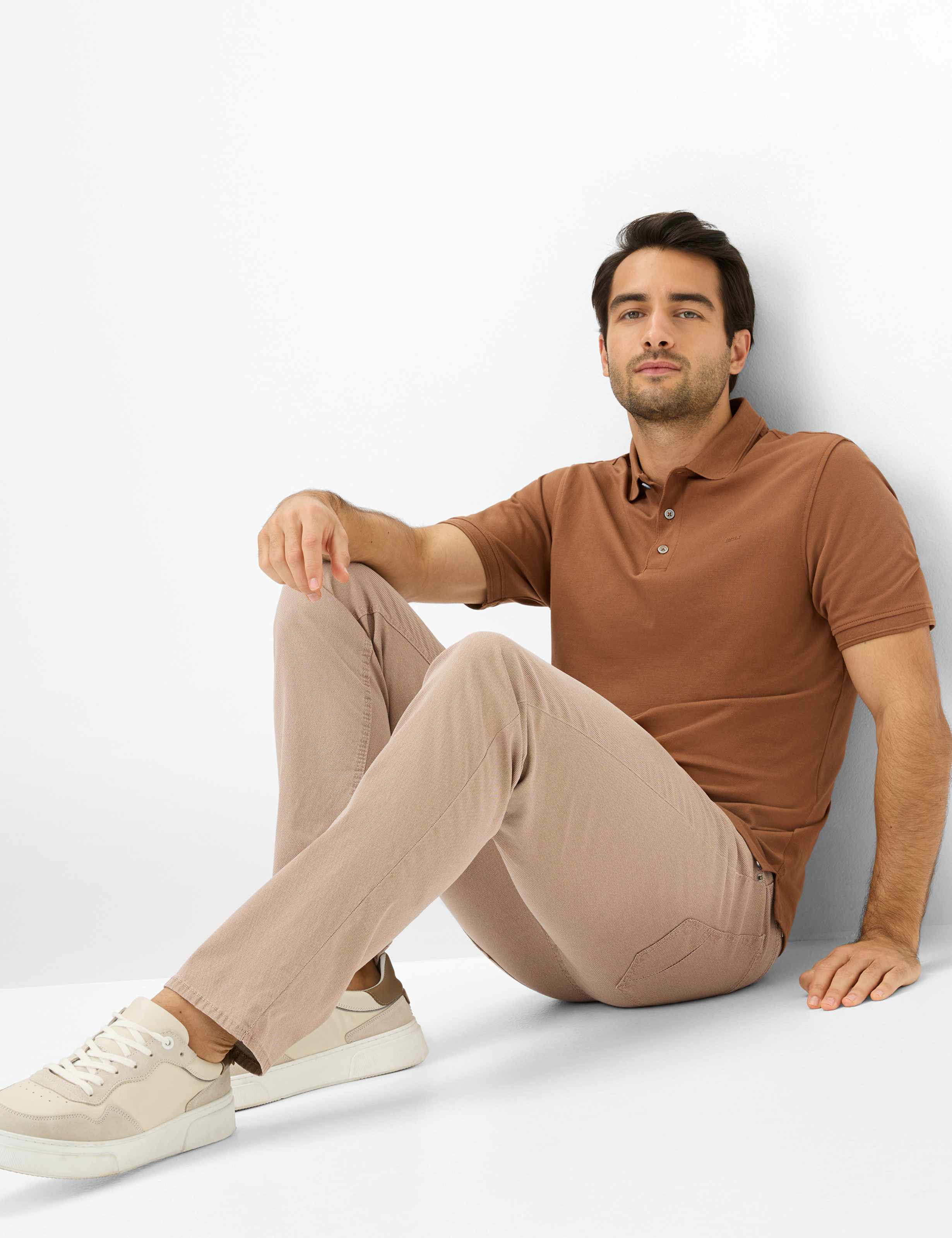 Herre Style CHUCK Lysbrun Modern Fit Detalje 1