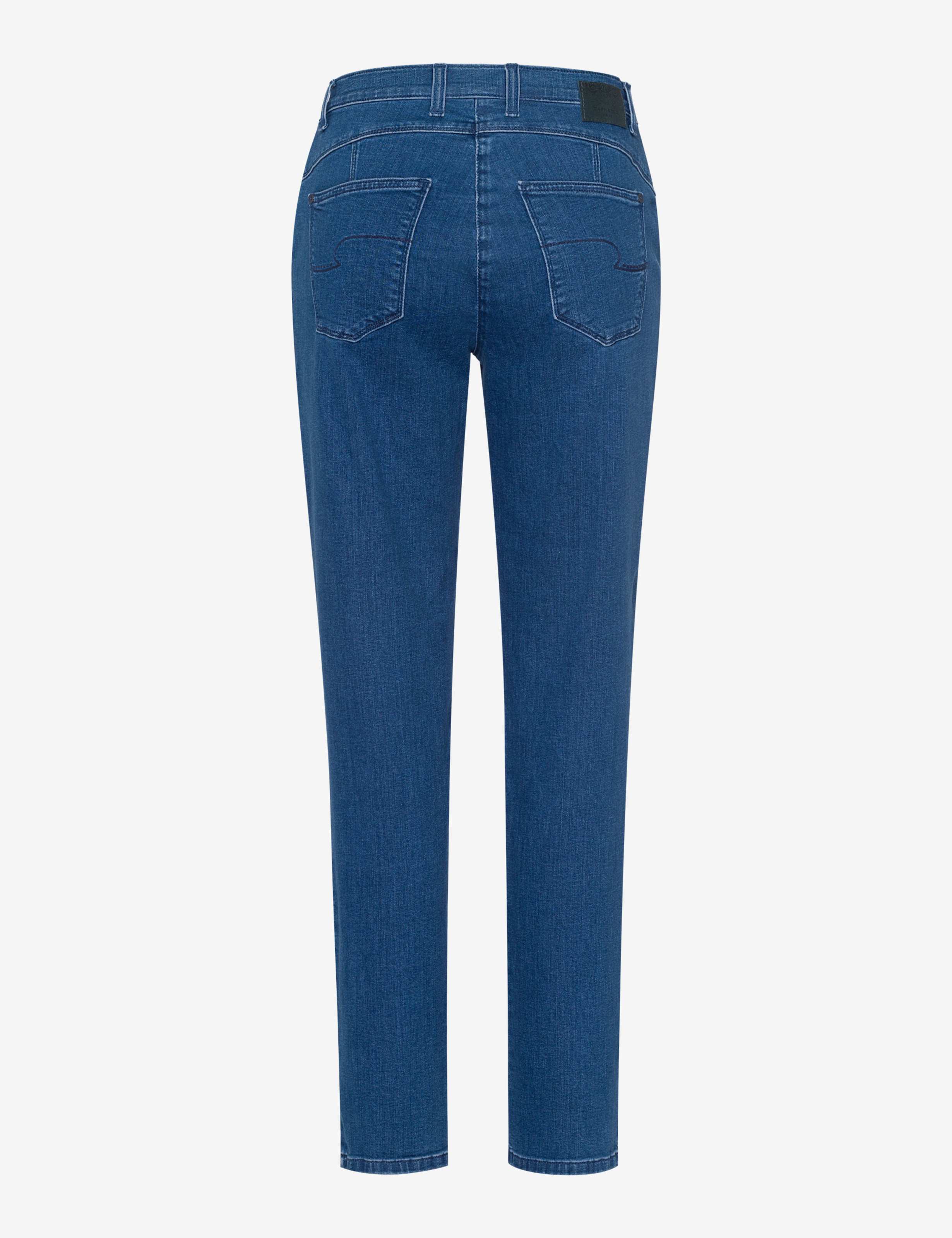 Dame Style CAREN NEW Denim Blå Comfort Plus Fit Udskæring bagpå