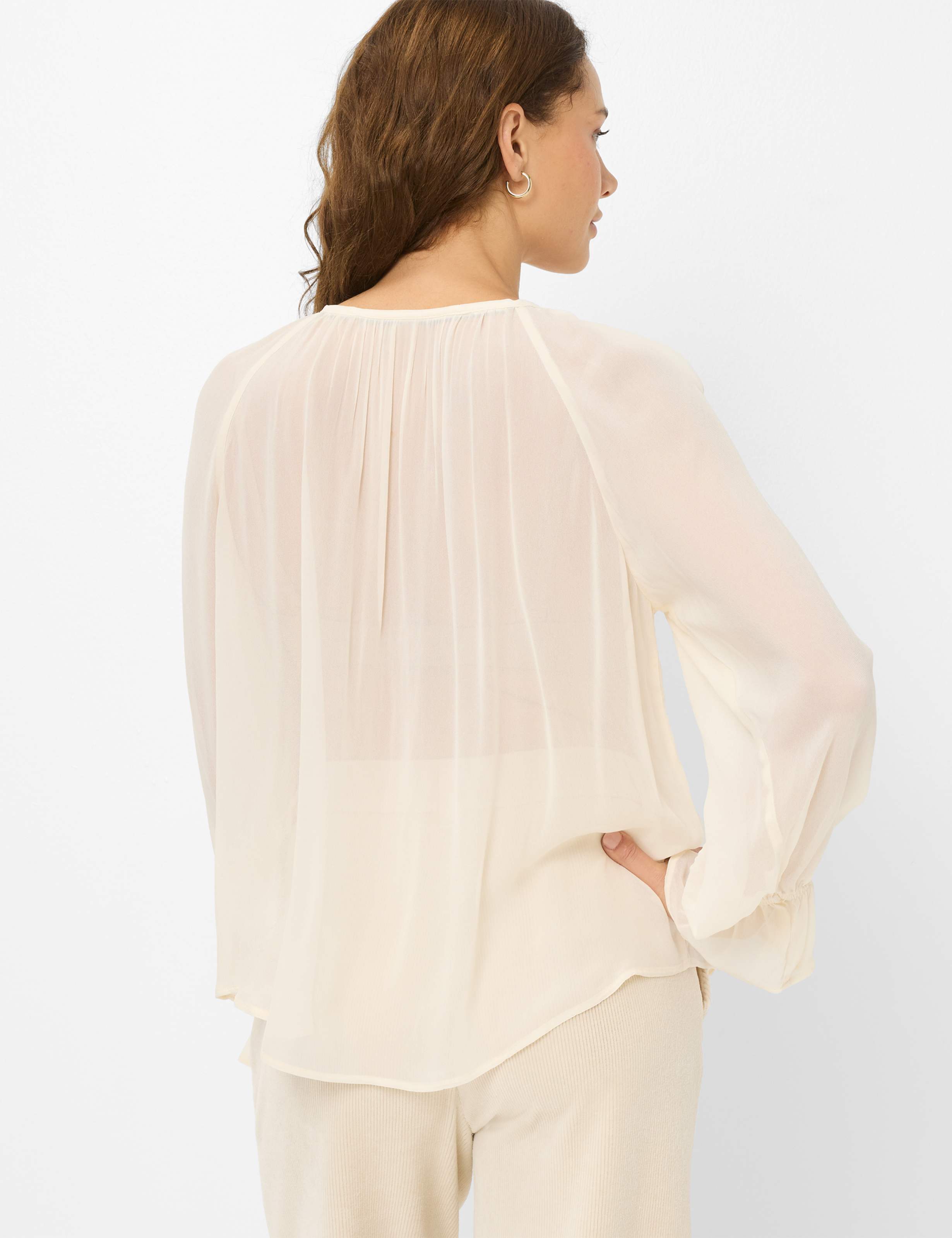 Thumbnail - Brax Damen Tunika Style VIVA canvas, cremeweiß, Gr. 48