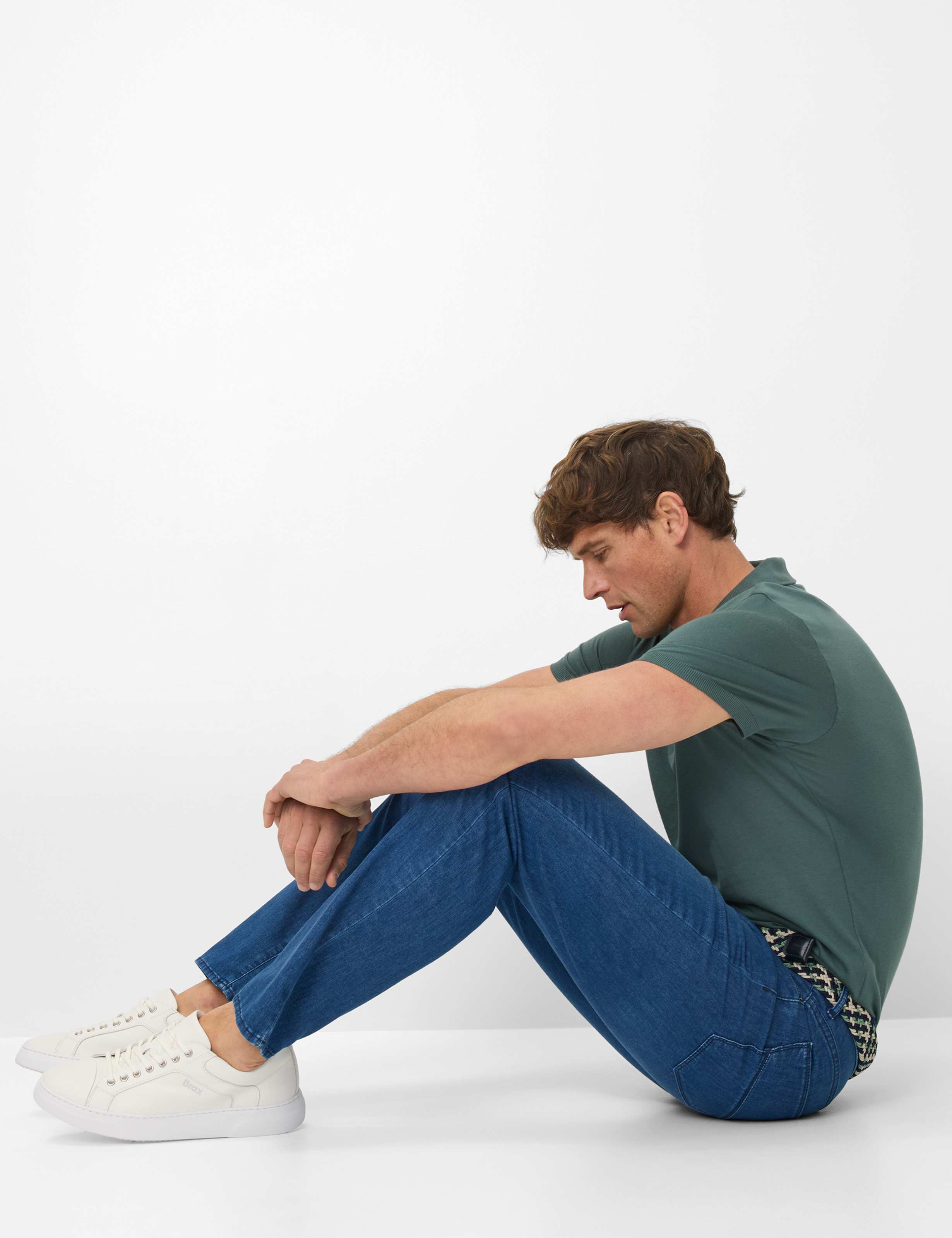 Men Style CADIZ Denim Blue Straight Fit Detail 1