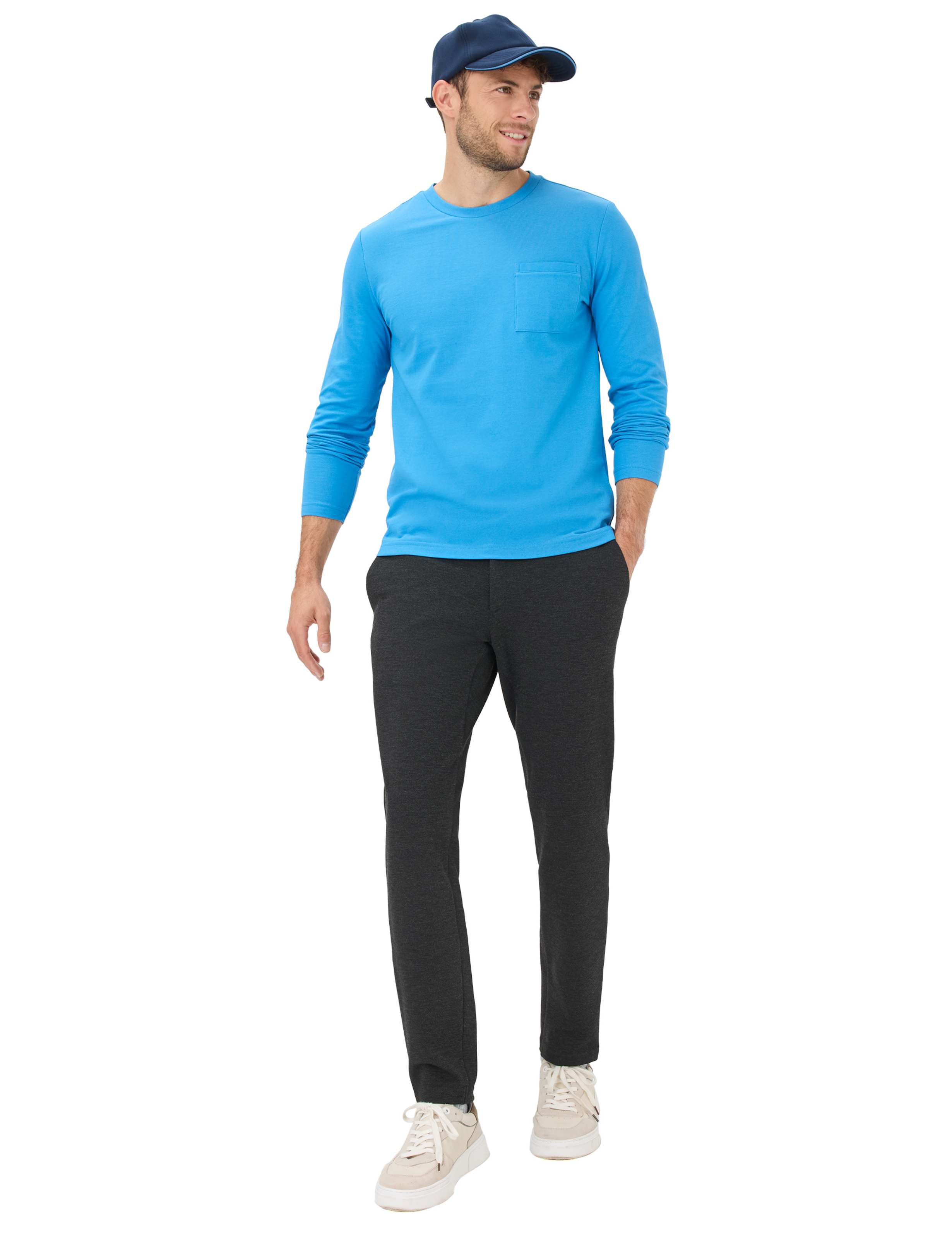 Heren Style TIMON Blauw  Model outfit