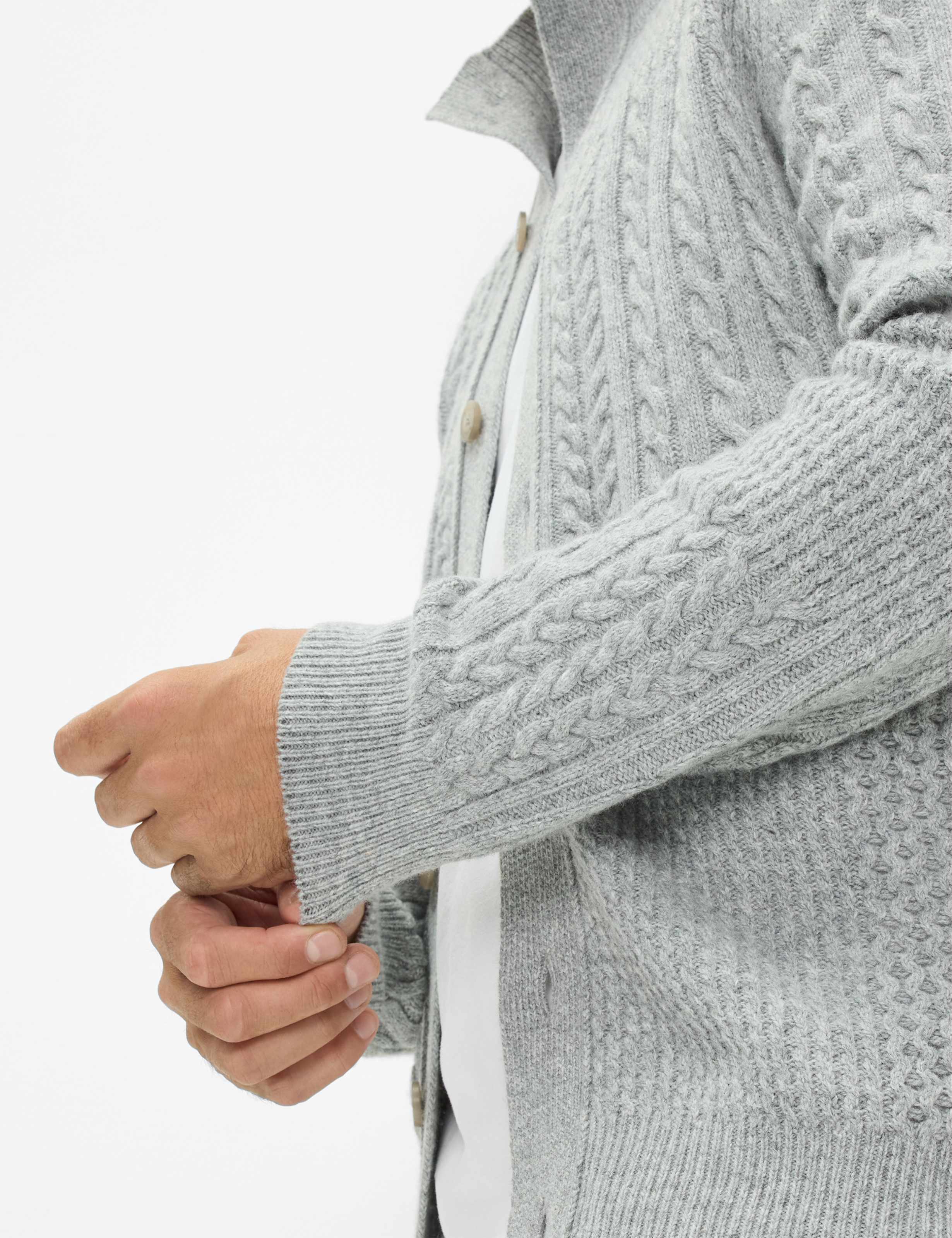 Herren Style JEFF Hellgrau  Detail 2