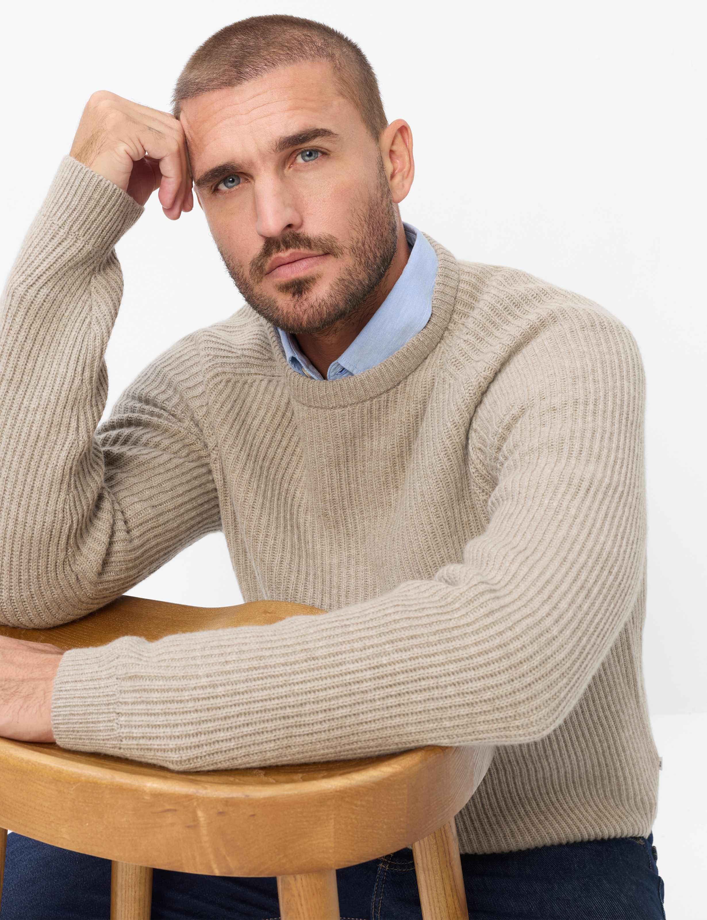 Herren Style ROCCO Hellbraun  Detail 1