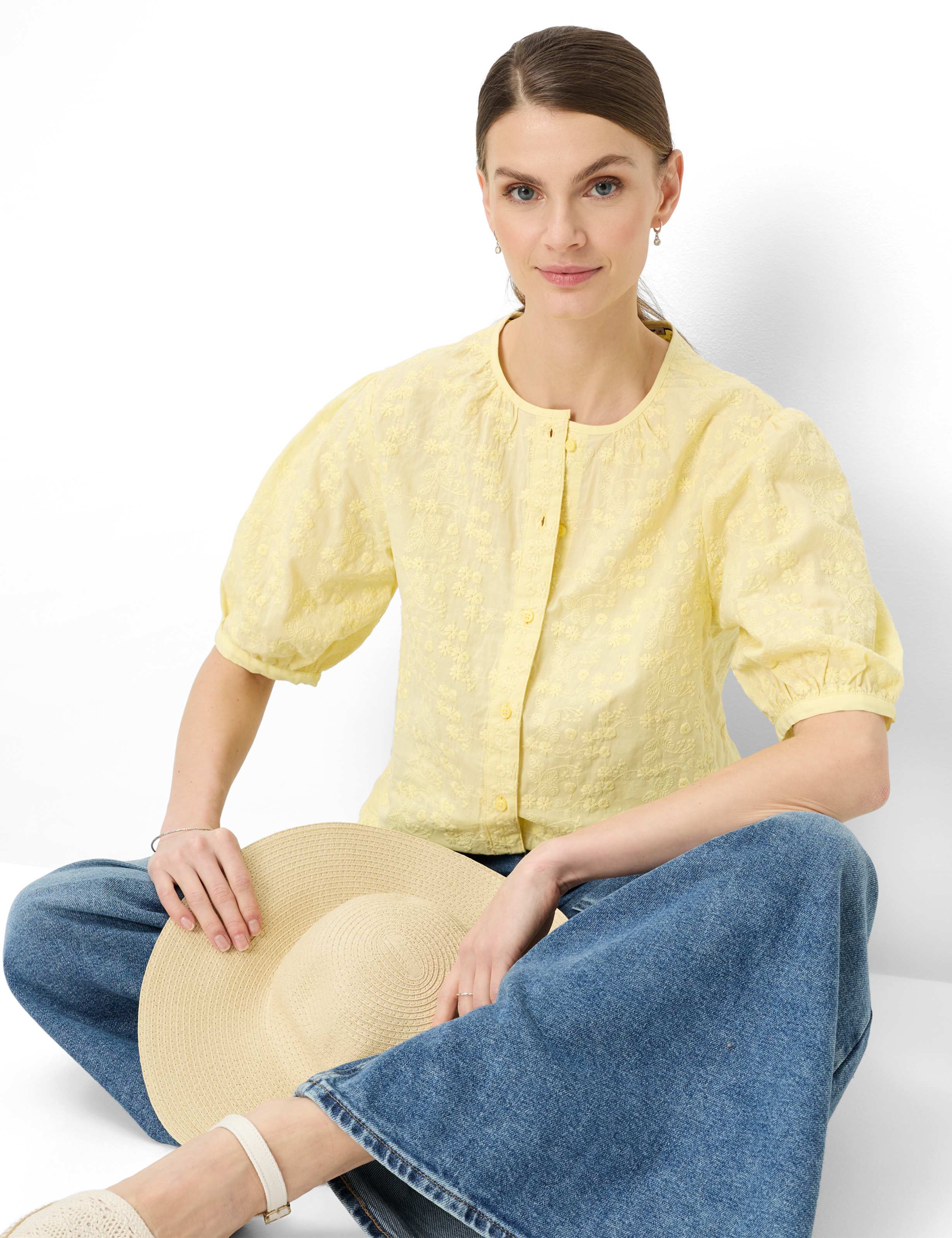 Femme Style VEA Jaune Clair  Détail 1