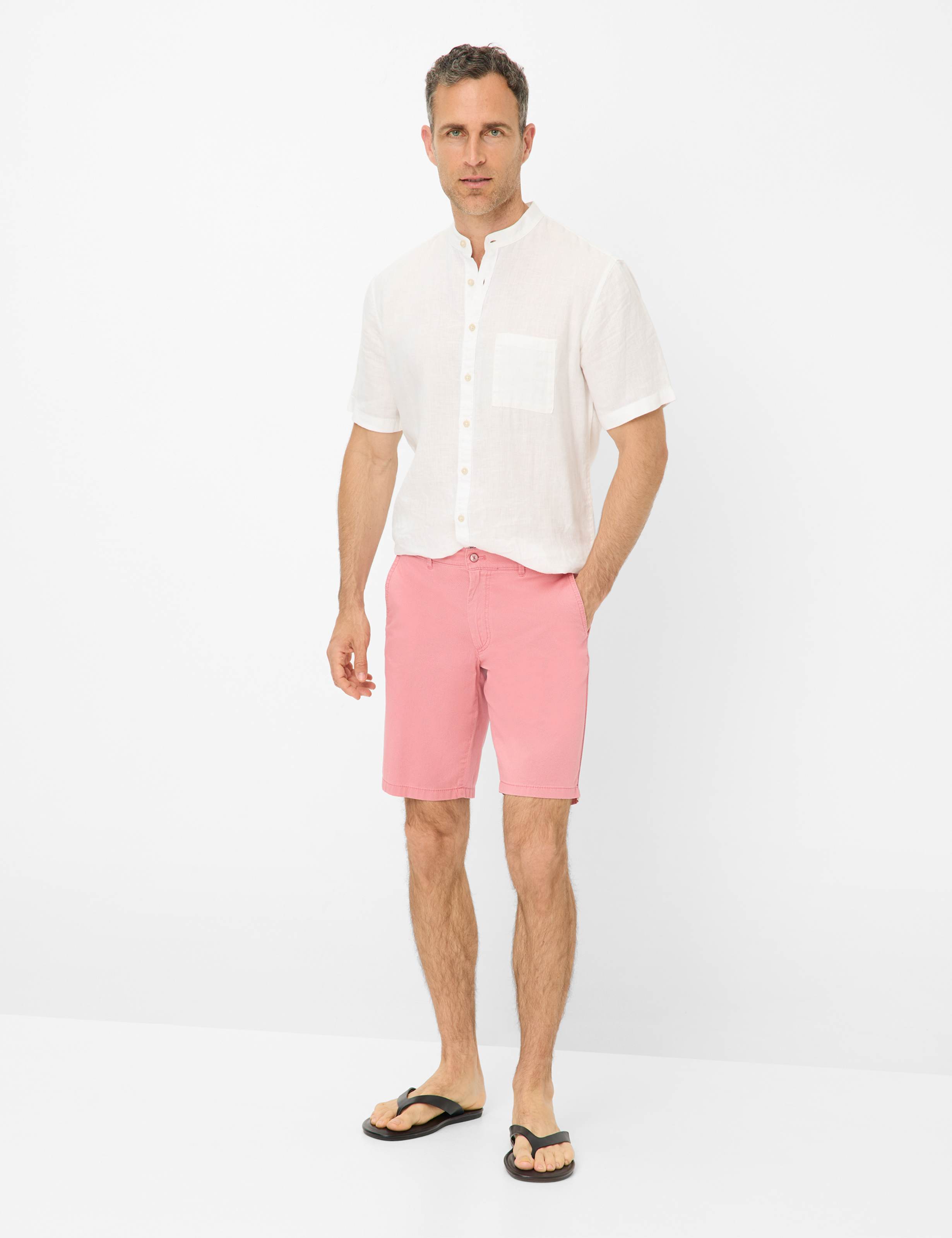 Heren Style BOZEN Lichtrood Regular Fit Model outfit