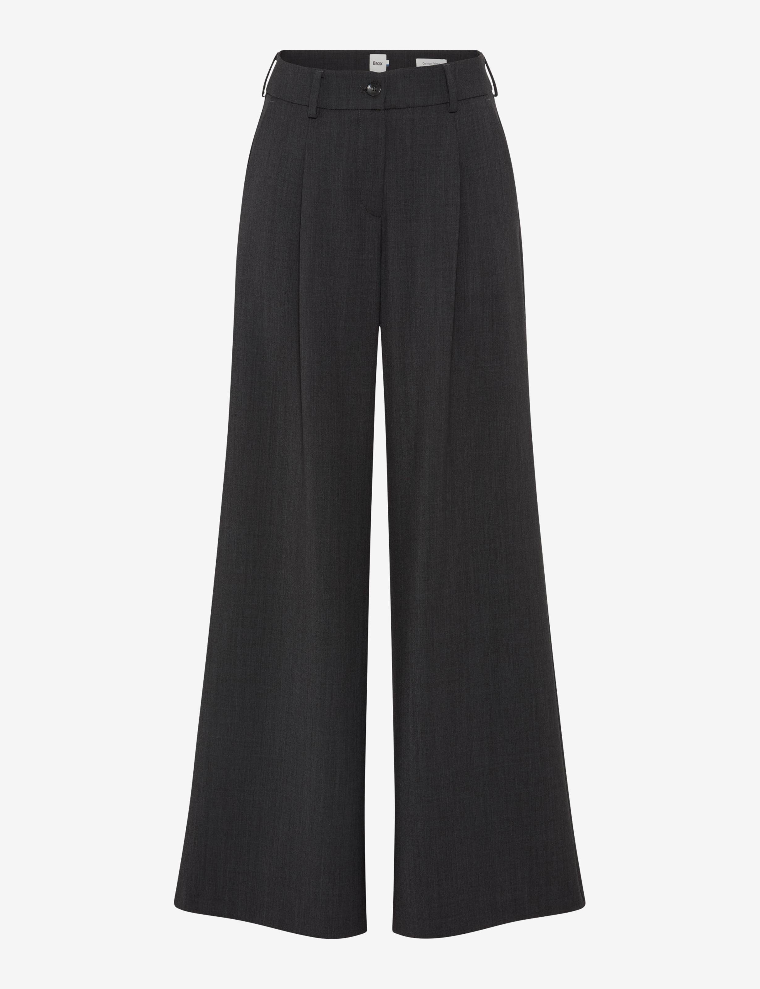 Femme Style MARLENE Gris Foncé Wide Leg Détourage avant