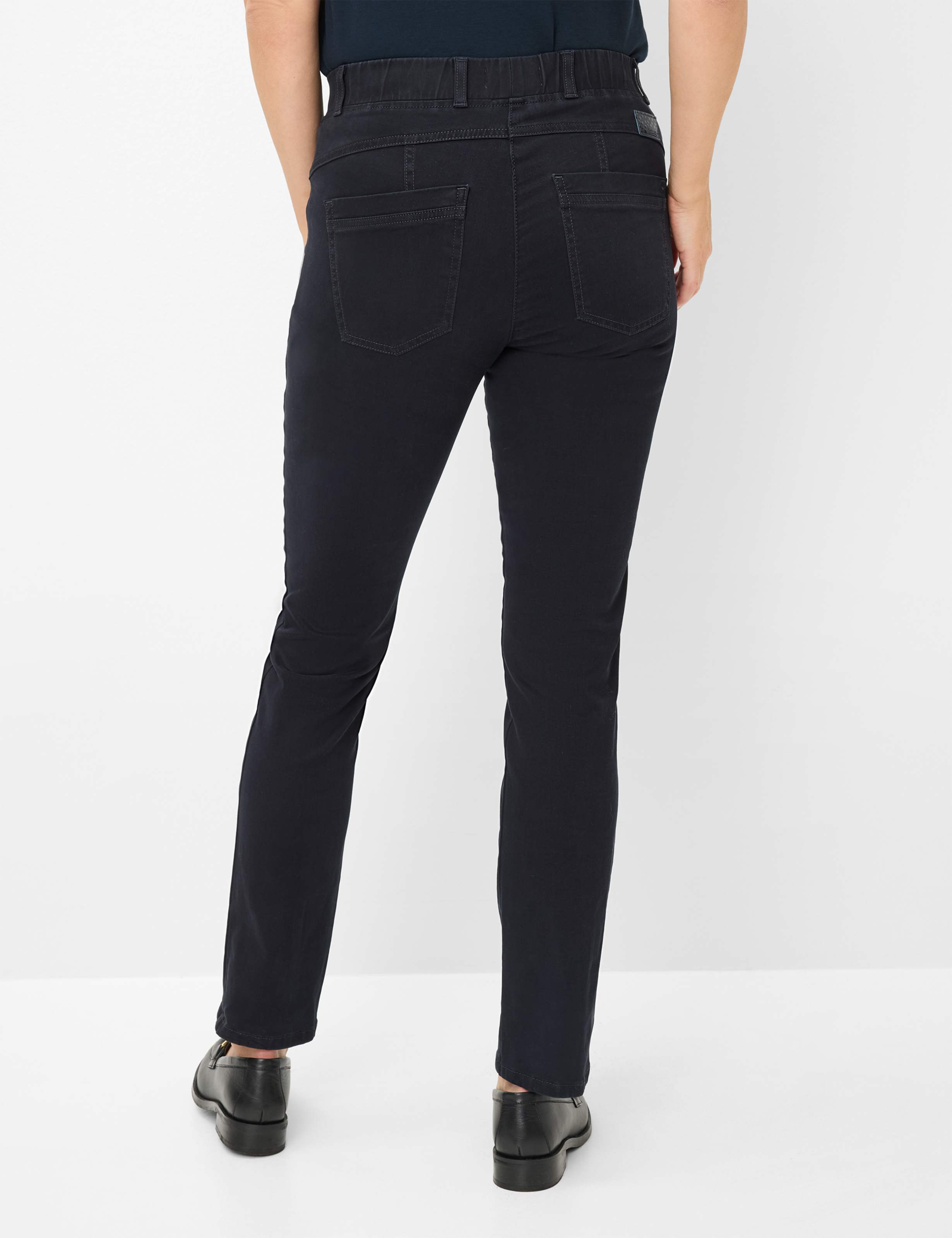 Dame Style LAVINA JOY Mørkeblå Super Slim Fit Model ryg