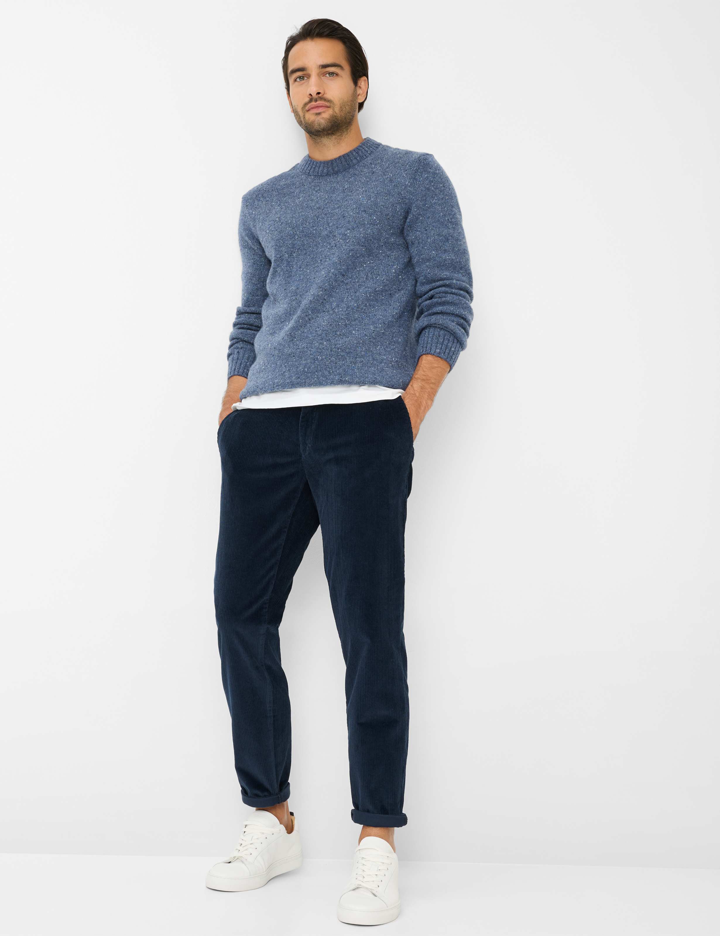 Men Style PHIL Dark Blue Relaxed Fit Model Outfit