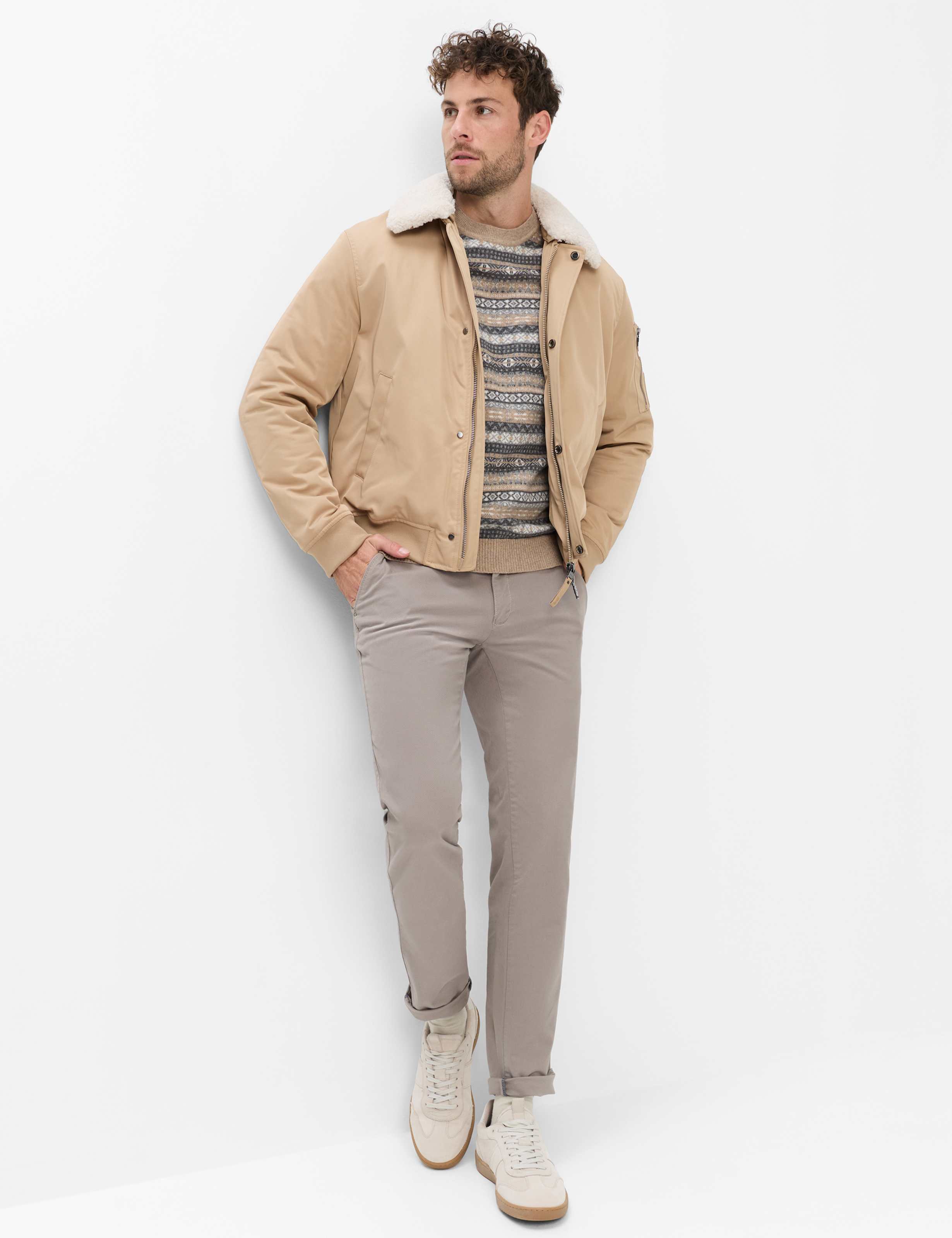 Beige tinten, Heren, Style FABIO IN, MODEL_FRONT_ISHOP