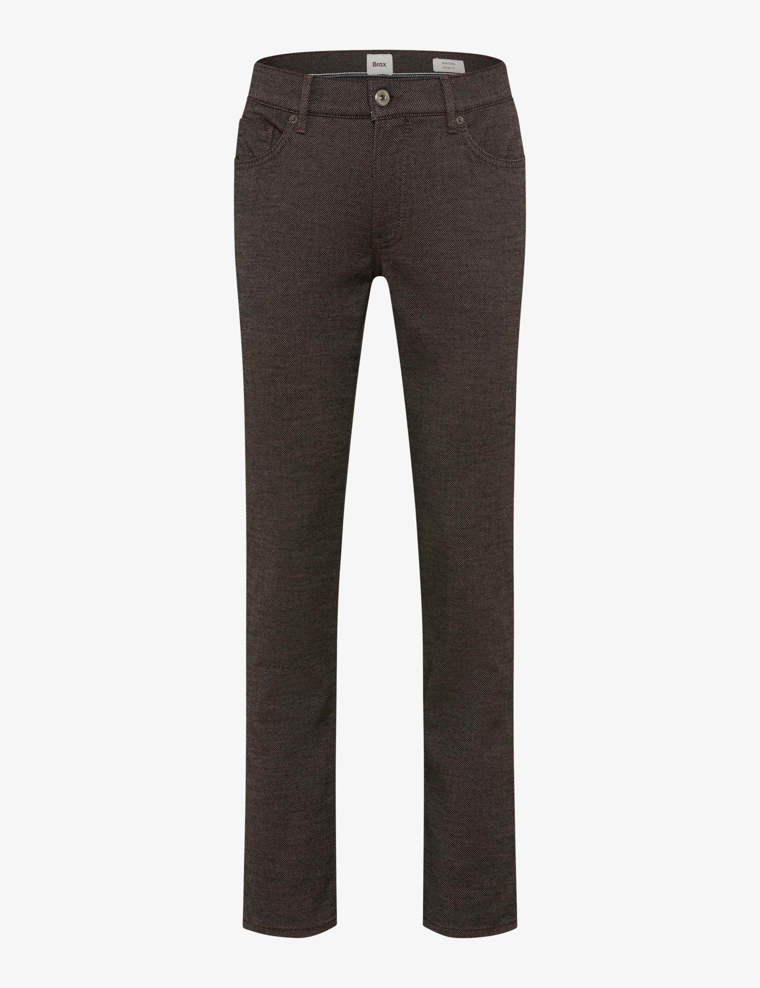Homme Style CADIZ Marron Foncé Straight Fit Détourage avant