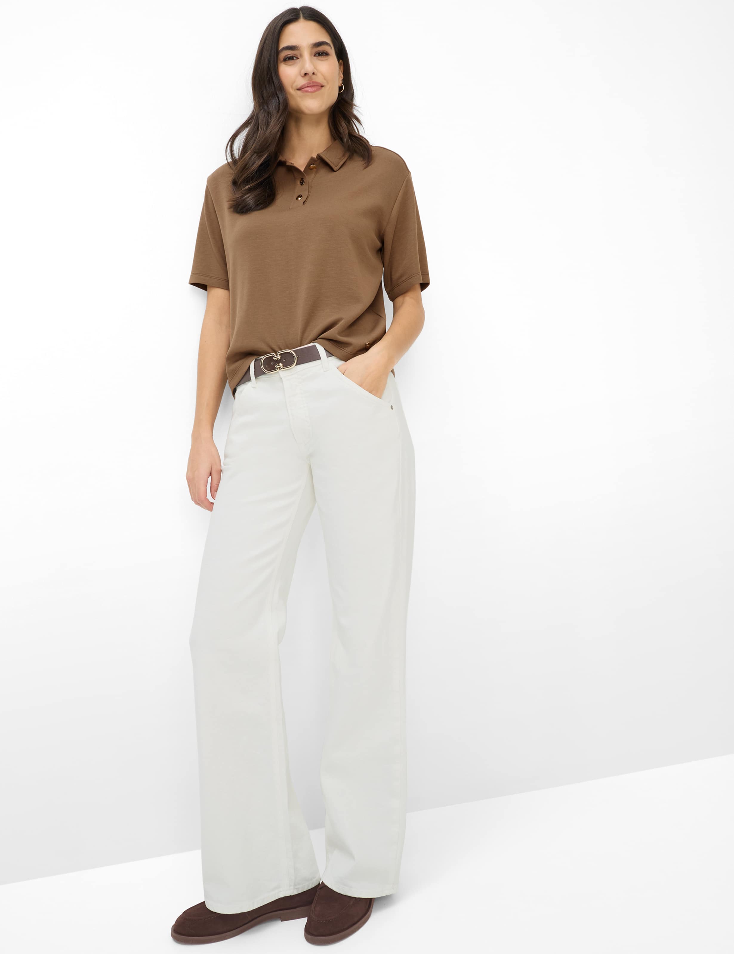 Dames Style CARA S Donkerbruin  Model outfit