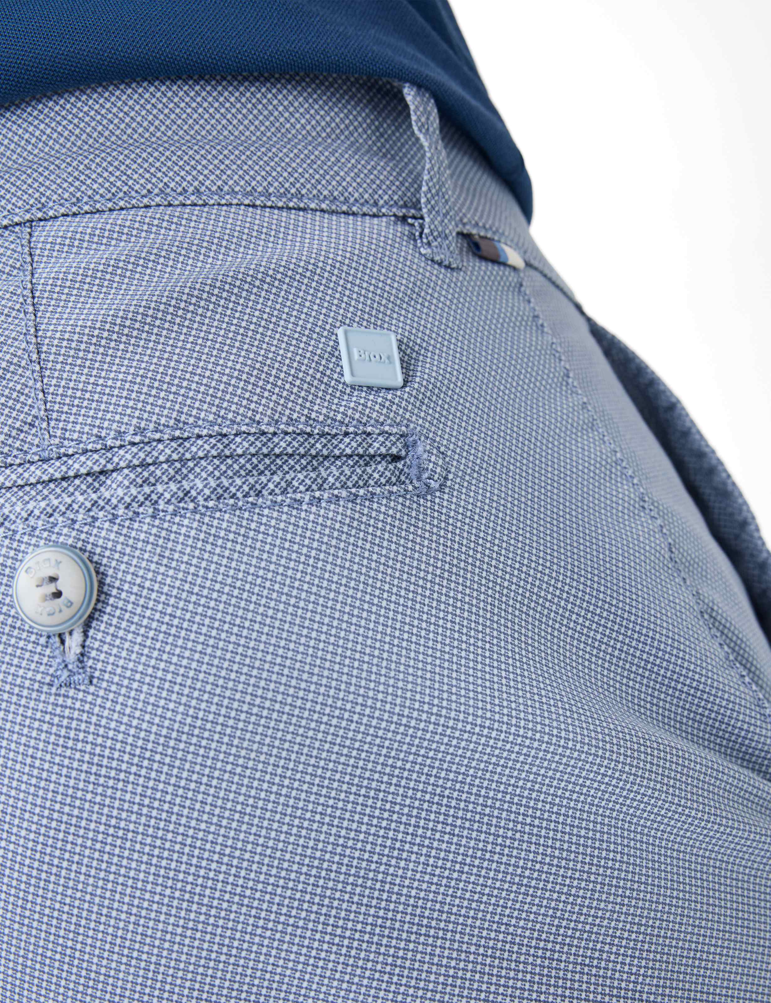Men Style BOZEN Blue Regular Fit Detail 2