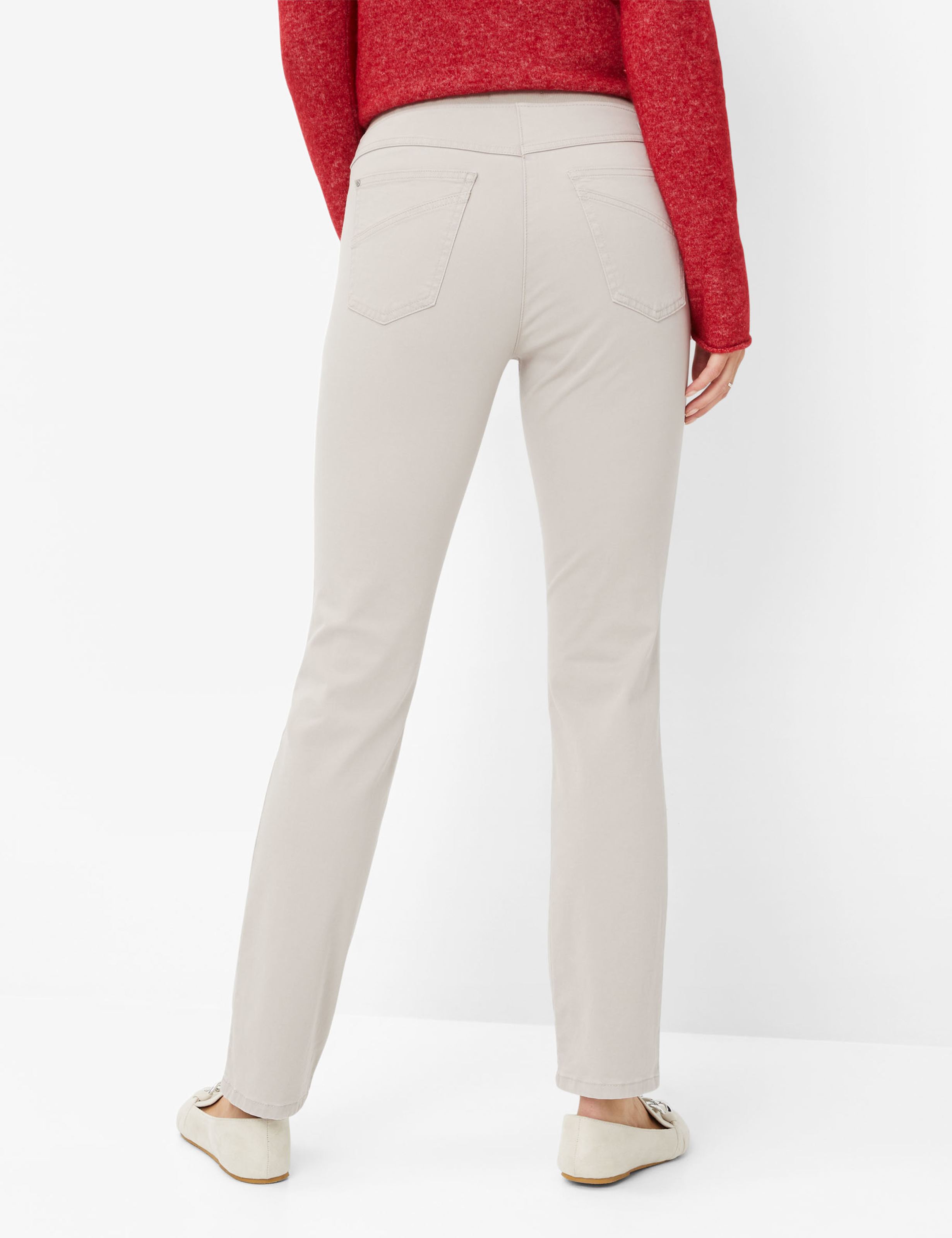 Femme Style PAMINA Gris Clair Slim Fit Dos mannequin