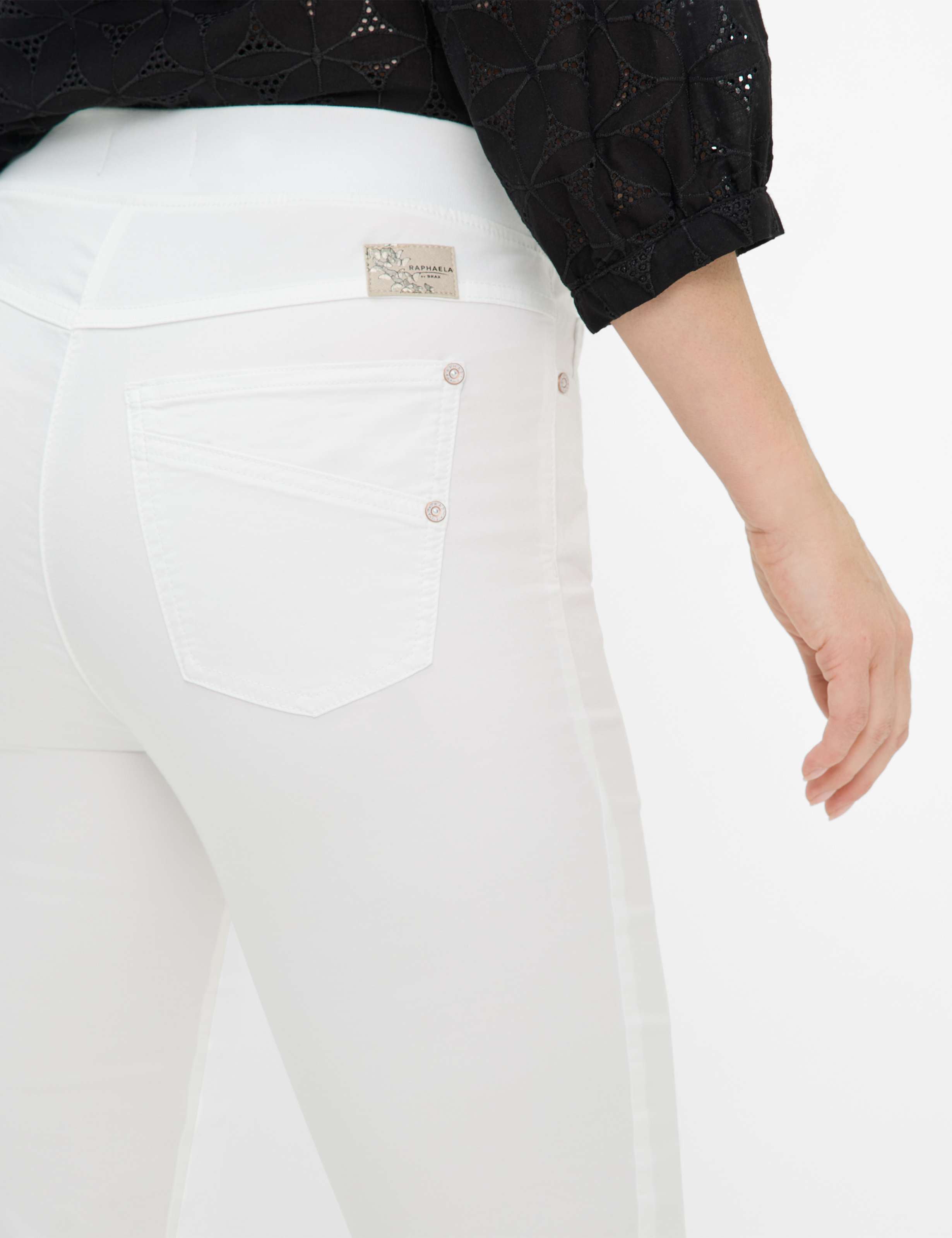 Damen Style PAMINA CAPRI Weiß Slim Fit Detail 1
