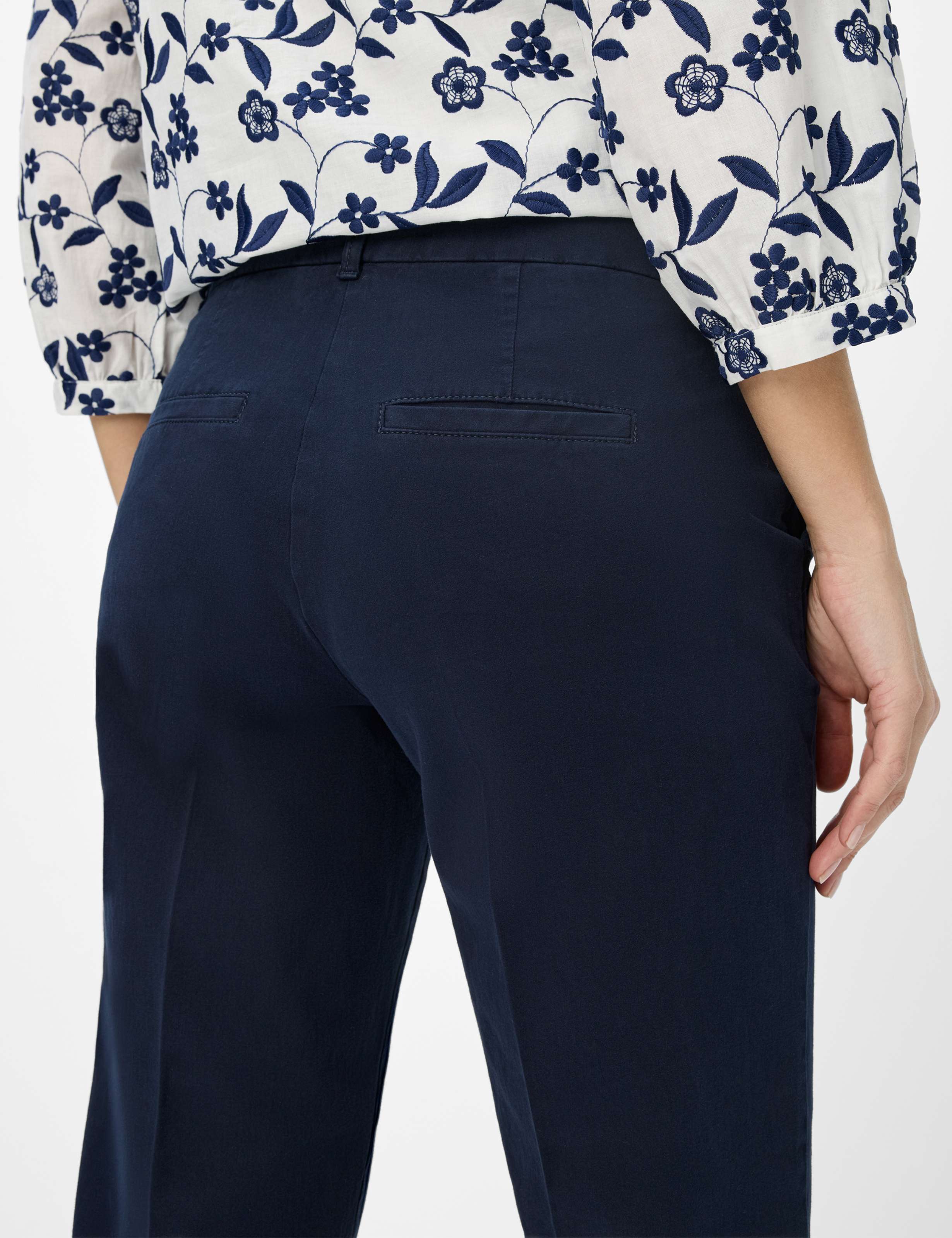Femme Style MARON Bleu Foncé Regular Fit Détail 2
