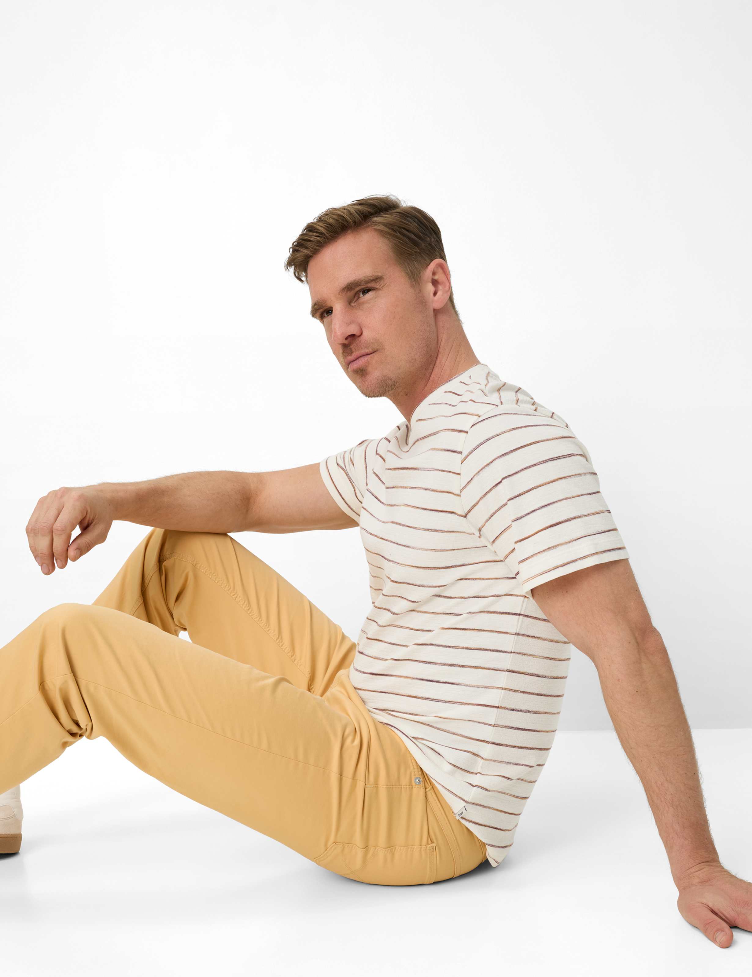 Herren Style COOPER Gelb Regular Fit Detail 1