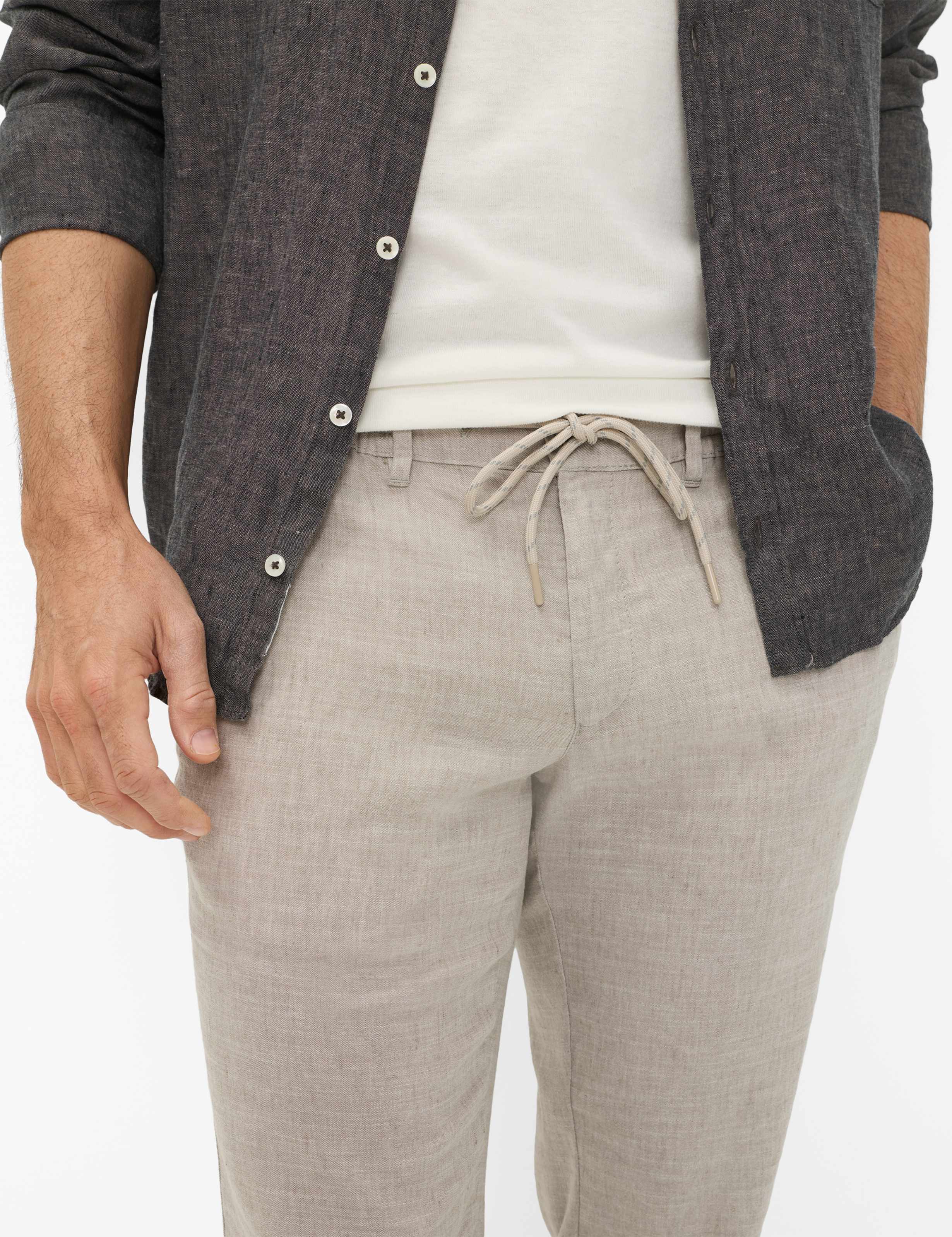 Herren Style TILL Hellbeige Regular Fit Detail 1